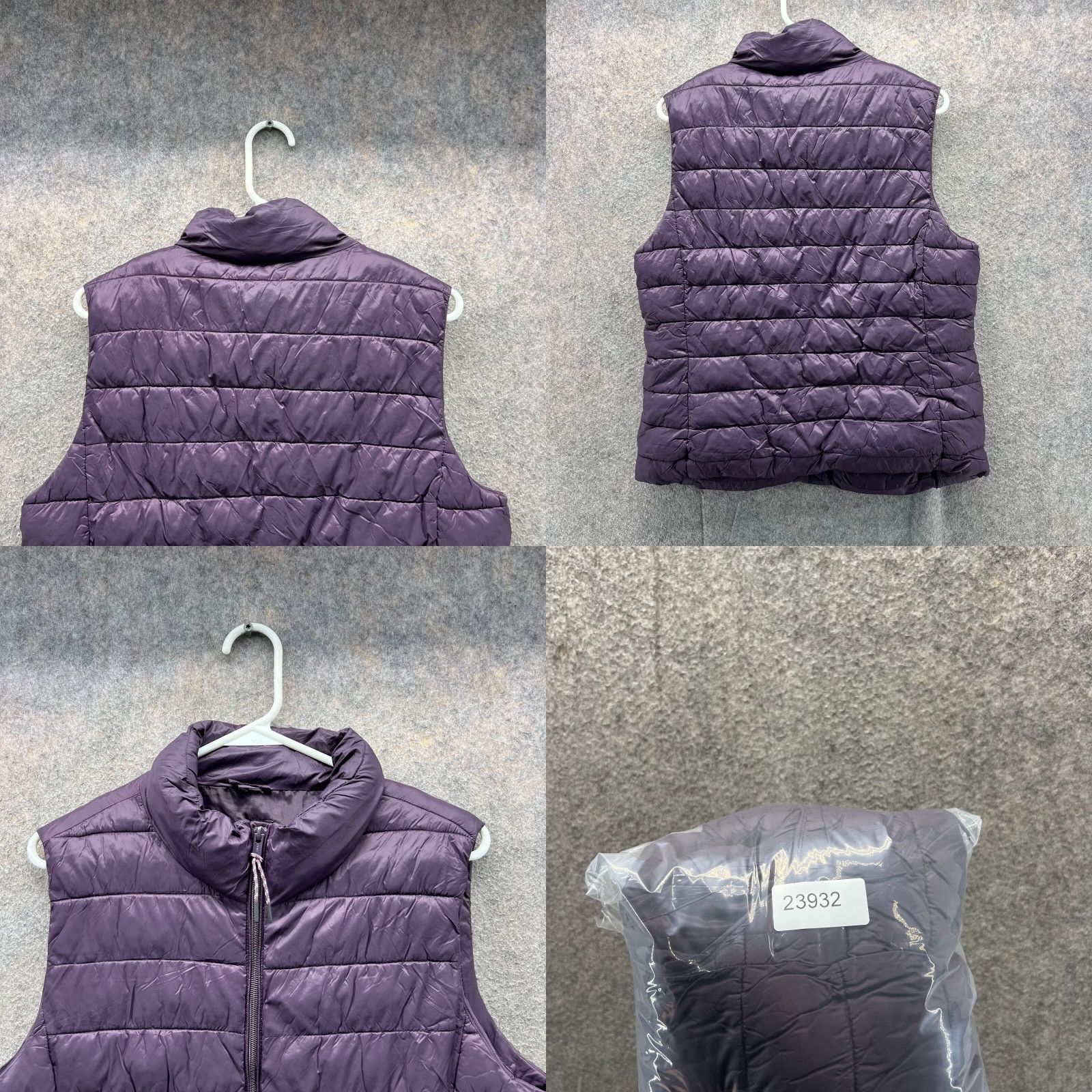 Gap Gap Puffer Jacket Women Large Purple Full Zip Sleeveless Polyester Nylon Jacket Size L / US 10 / IT 46 - 8 Thumbnail
