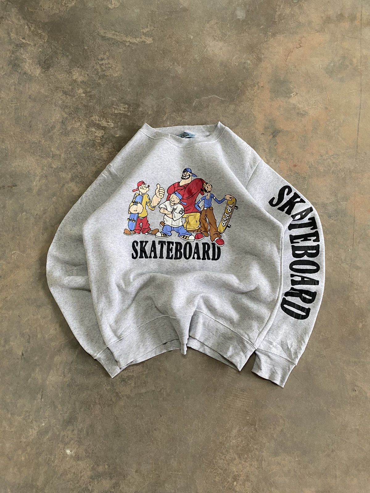 JNCO POPEYE SKATEBOARD SWEATSHIRT SKATE STREETWEAR Size US M / EU 48-50 / 2 - 1 Thumbnail