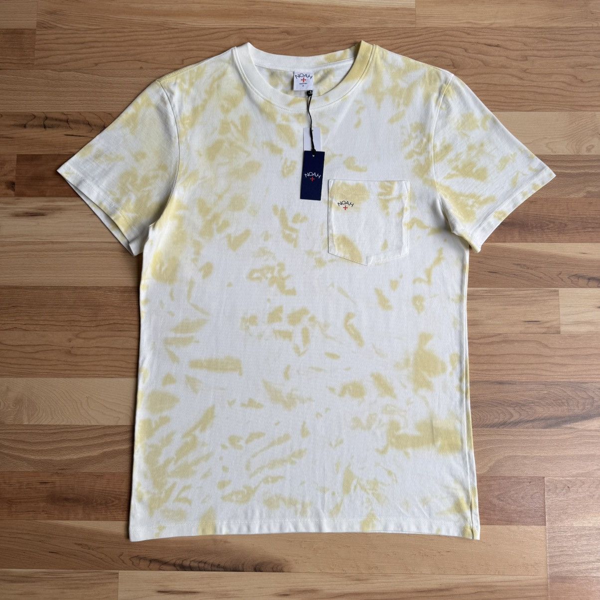 Noah Noah NY Splatter Dye Pocket Tee Medium White/Yellow Size US M / EU 48-50 / 2 - 2 Thumbnail