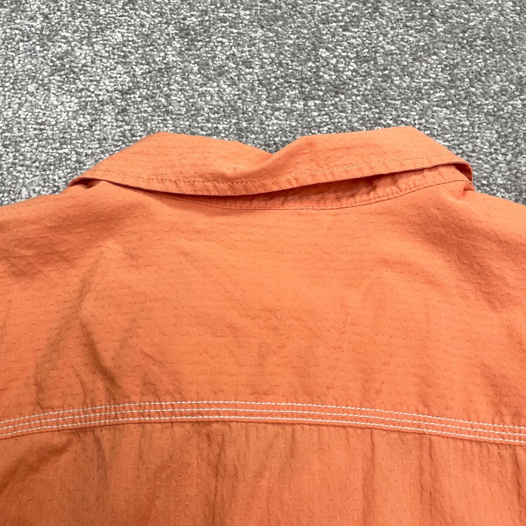 Tommy Bahama Tommy Bahama Shirt XL Orange Button-Down Short Sleeve Relaxed Cotton Beach Casual Mens Size US XL / EU 56 / 4 - 4 Thumbnail