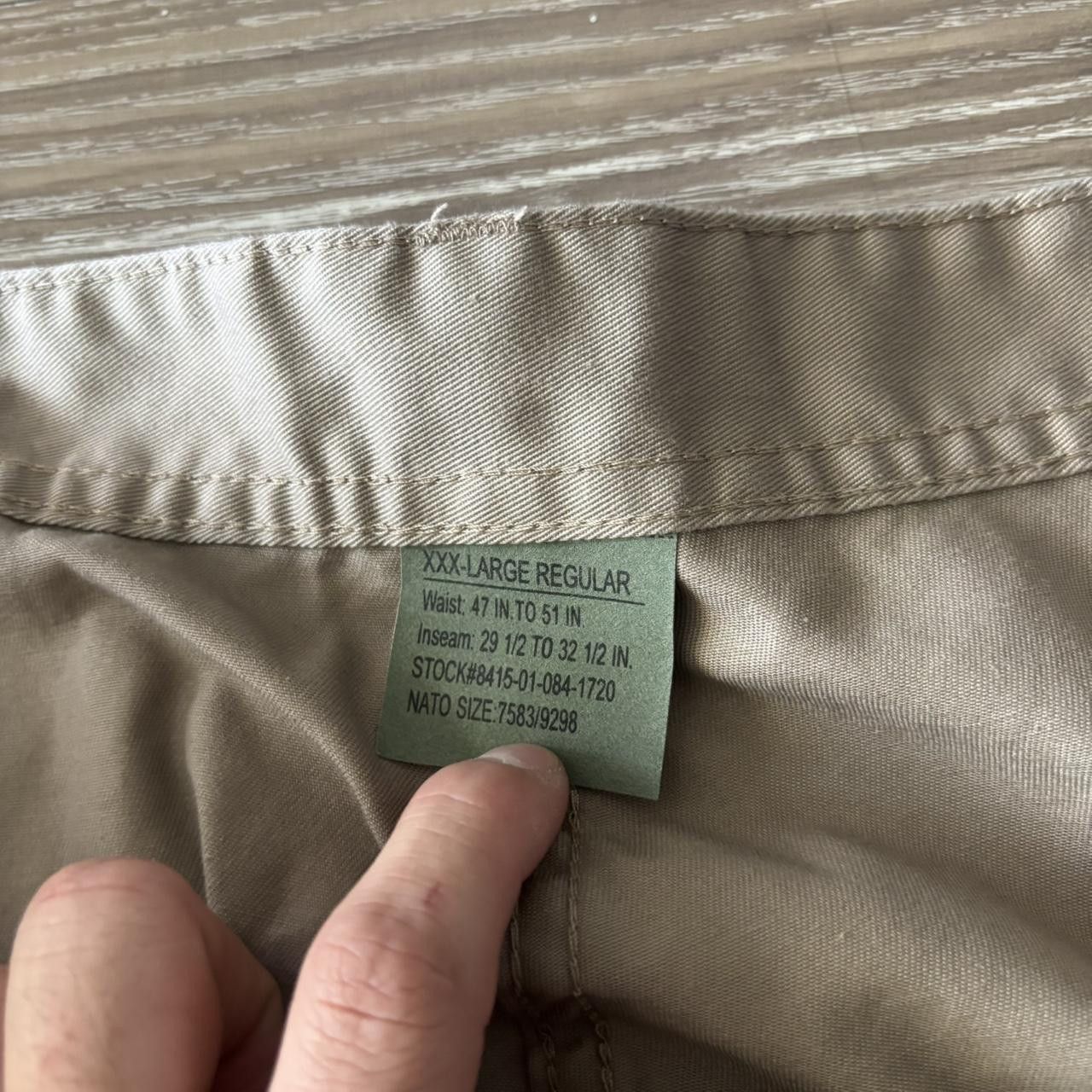 Vintage Crazy Vintage Y2K/2000s Super Baggy Khaki Streetwear Skater Cargo Pants! 48x31 Size US 44 / EU 60 - 7 Thumbnail