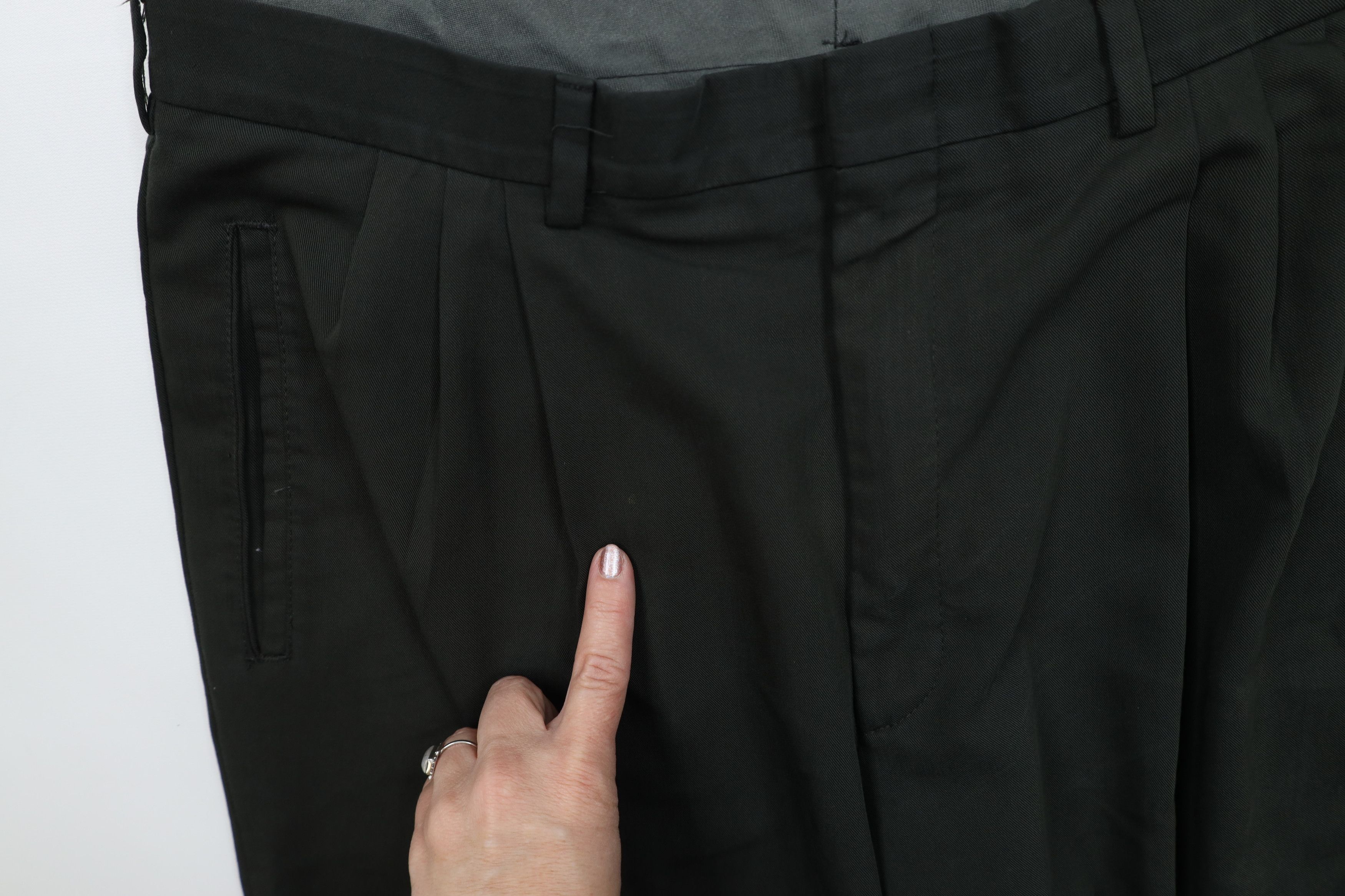 Vintage Vintage 90s Streetwear Pleated Wide Leg Chino Pants Green Size US 34 / EU 50 - 7 Thumbnail