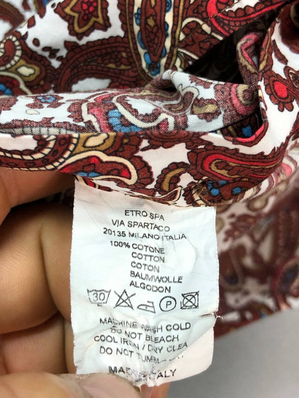 Etro Etro mens casual shirt Large made in Italy Size US L / EU 52-54 / 3 - 11 Thumbnail