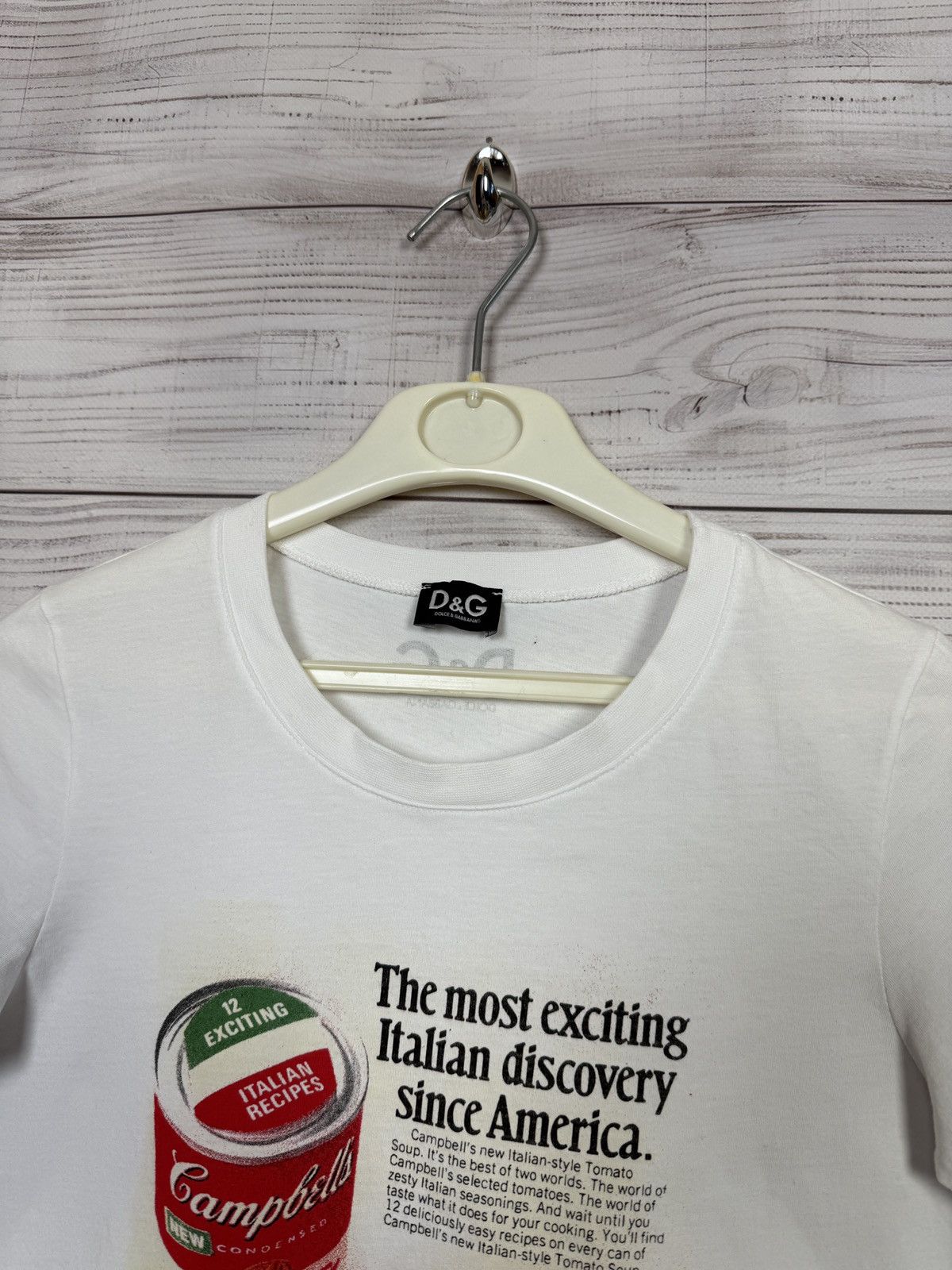 Dolce & Gabbana Y2K DOLCE GABANNA D&G LOGO TEE Size US XS / EU 42 / 0 - 8 Thumbnail