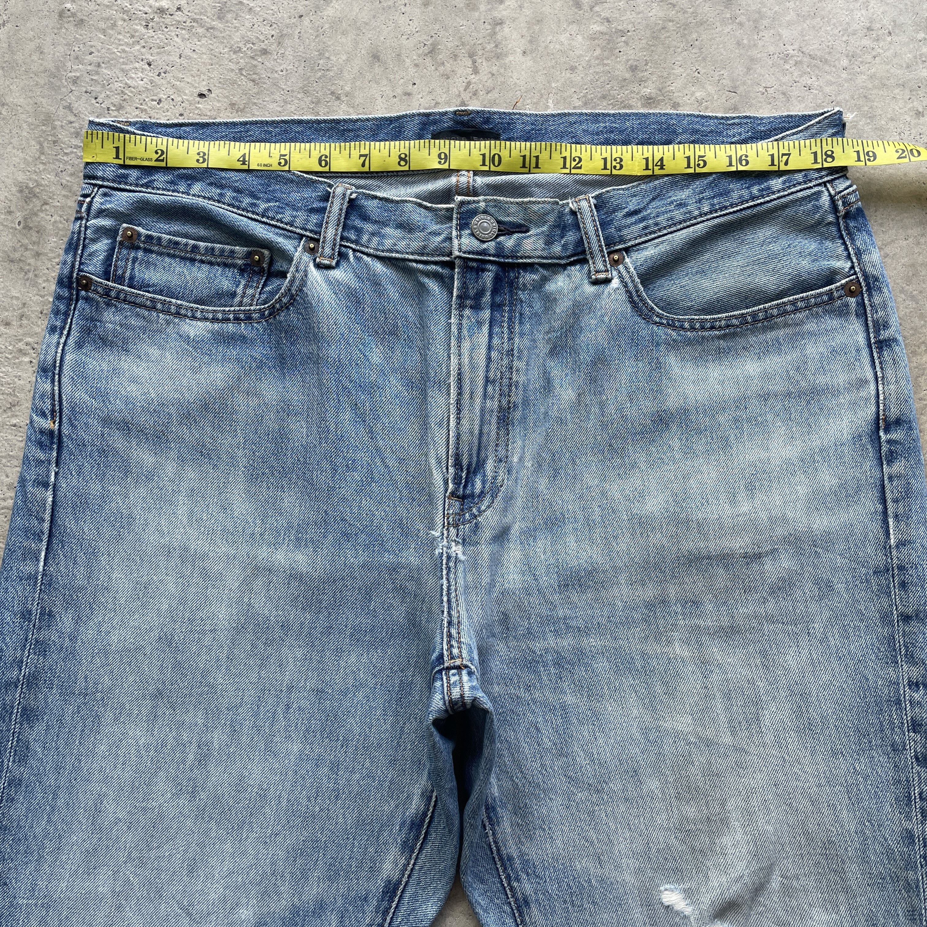 Japanese Brand VINTAGE JAPANESE FADED DENIM DISTRESSED JEANS PANTS W37 Size US 37 - 5 Thumbnail