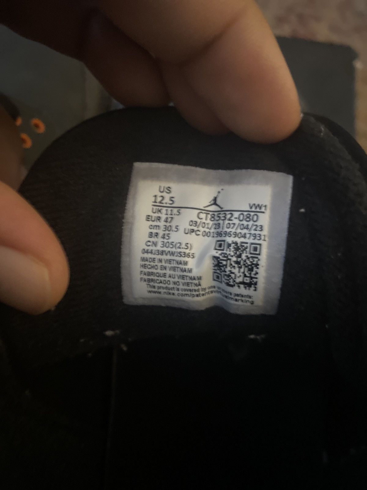 Jordan Brand “Fear” Jordan 3s Size US 12.5 / EU 45-46 - 4 Thumbnail