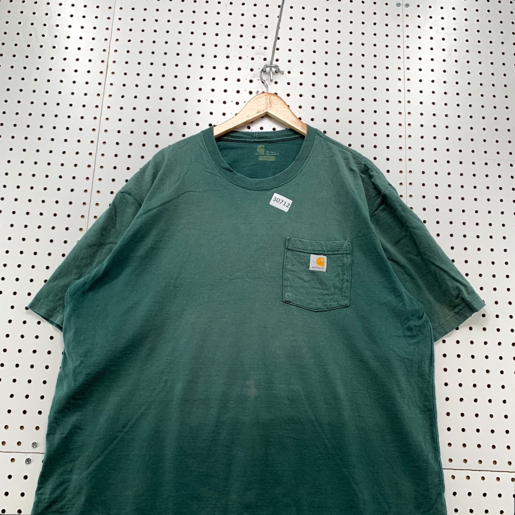 Carhartt VINTAGE Carhartt Pocket Shirt Mens XLT Tall Green Sun Faded Workwear 27X32.5 Size US XL / EU 56 / 4 - 5 Thumbnail