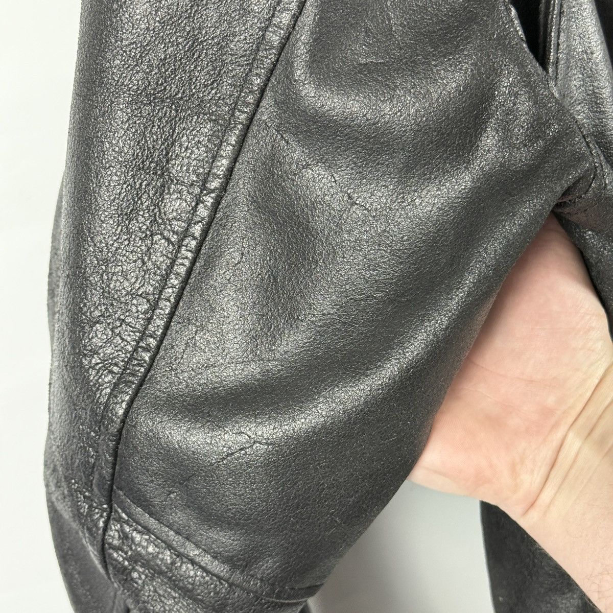 Band Tees × Vintage Vintage Leather Biker Jacket With 2002 Burzum Patch Size M? Size US M / EU 48-50 / 2 - 20 Thumbnail