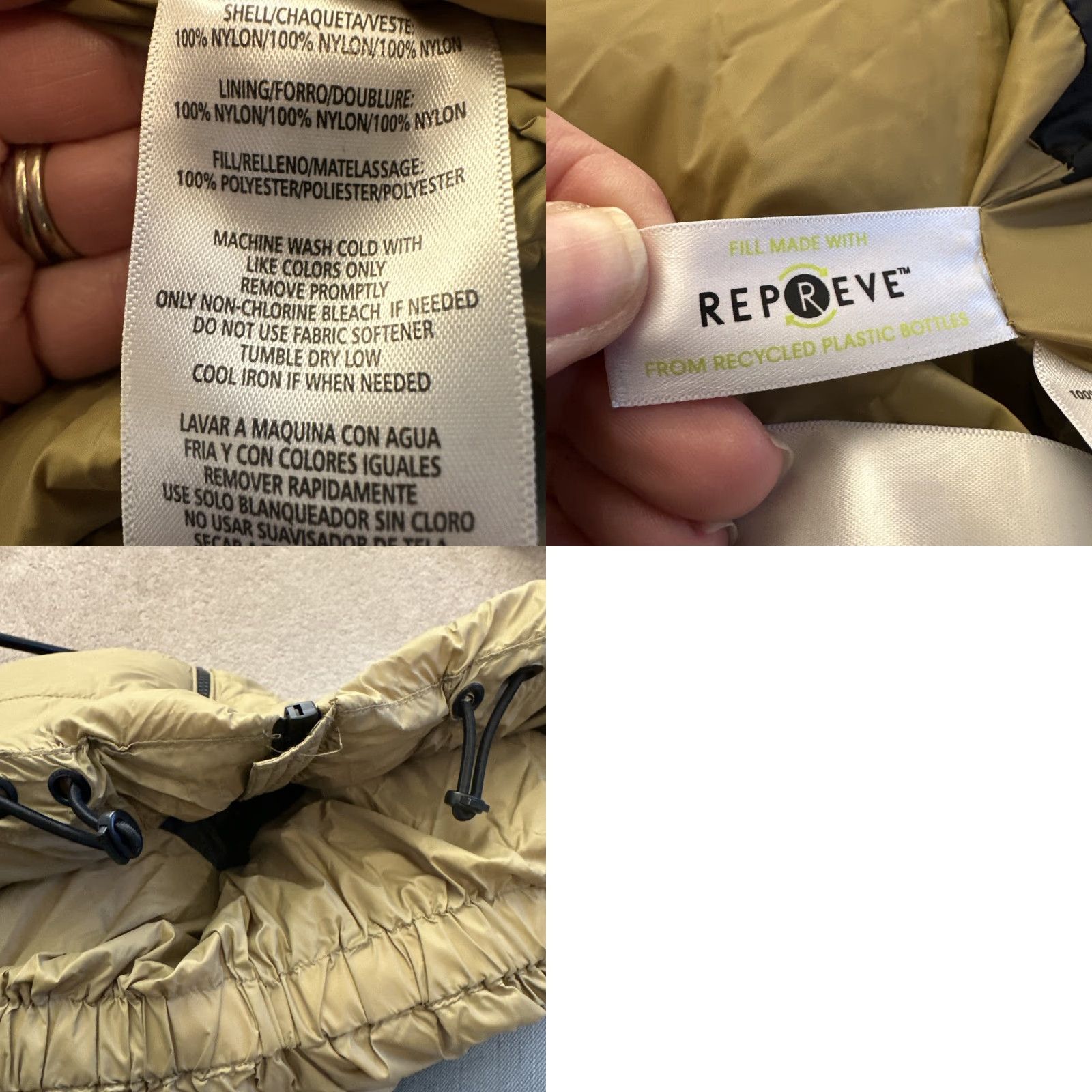 Calvin Klein Calvin Klein Women’s Medium Puffer Jacket Hooded Zip up Winter Coat Size M / US 6-8 / IT 42-44 - 8 Thumbnail