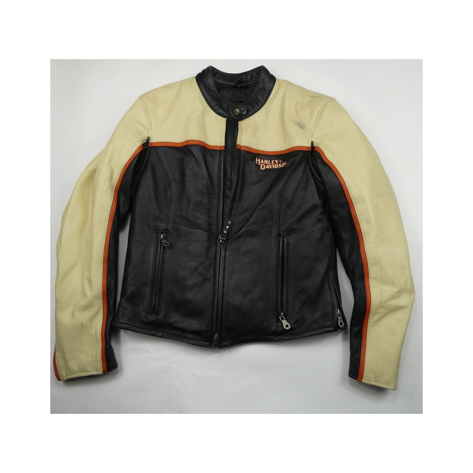Harley Davidson women's authentic Harley-Davidson 100% leather jacket, small Size S / US 4 / IT 40 - 1 Thumbnail