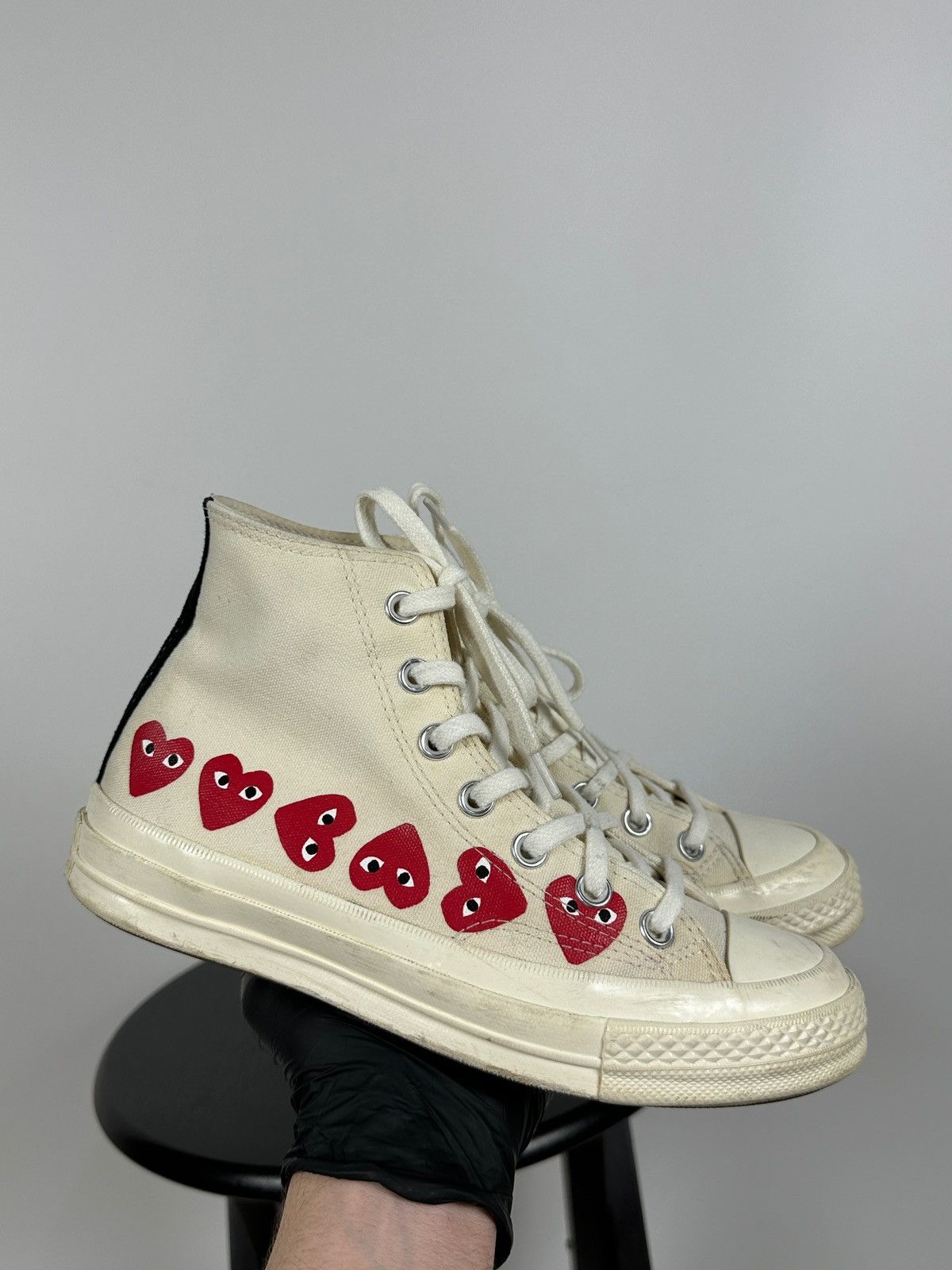 Comme des Garcons Comme Des Garçons x Chuck Taylor Converse All Star Hi Top Size US 5 / EU 37 - 10 Thumbnail