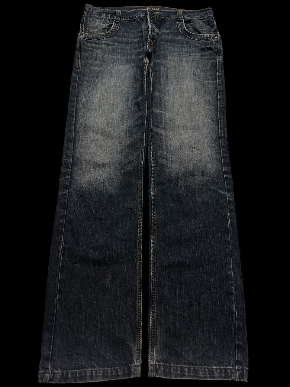 Japanese Brand 💥Insane💥Vintage Carnetdevol Rusty Mudwash Distress Dark Jean Size US 34 / EU 50 - 1 Thumbnail