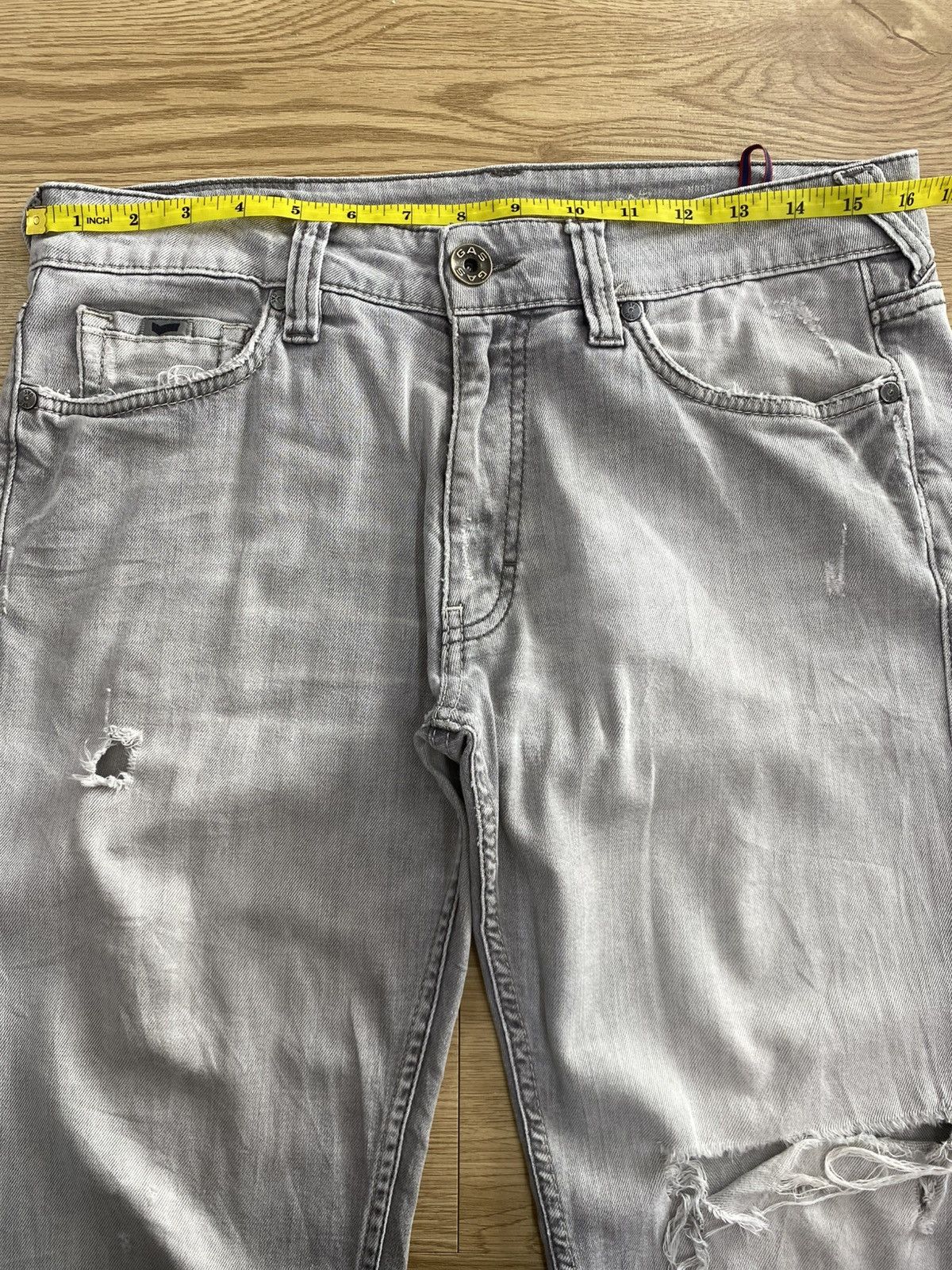 Japanese Brand Vintage Japanese Brand Straight Cut Faded Distressed Denim Size US 31 - 12 Thumbnail