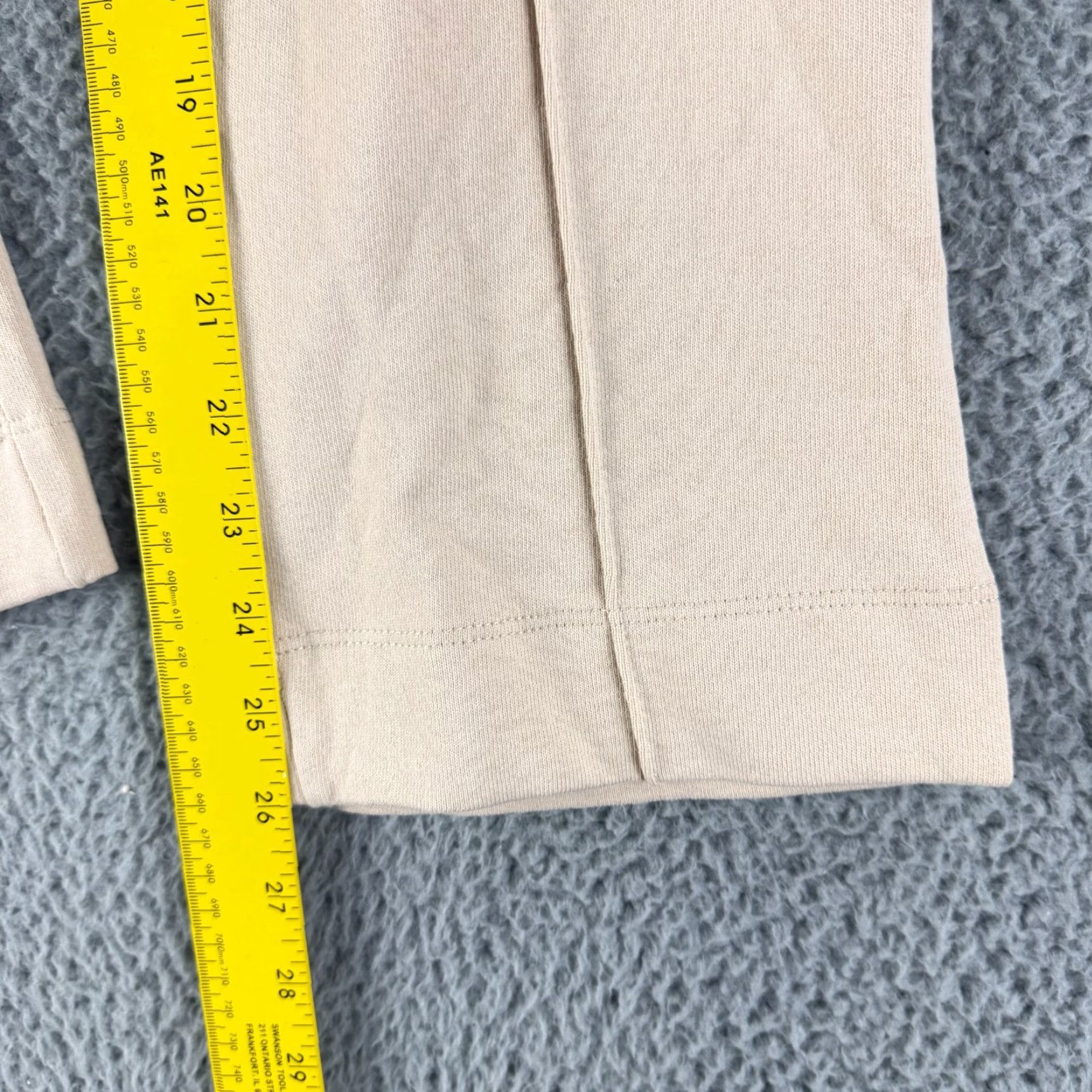 Vintage Foundationals Butterhalf Pin-Tuck Sweatpant Womens Medium Beige Pull On Straight Pants Size 32" / US 10 / IT 46 - 6 Thumbnail