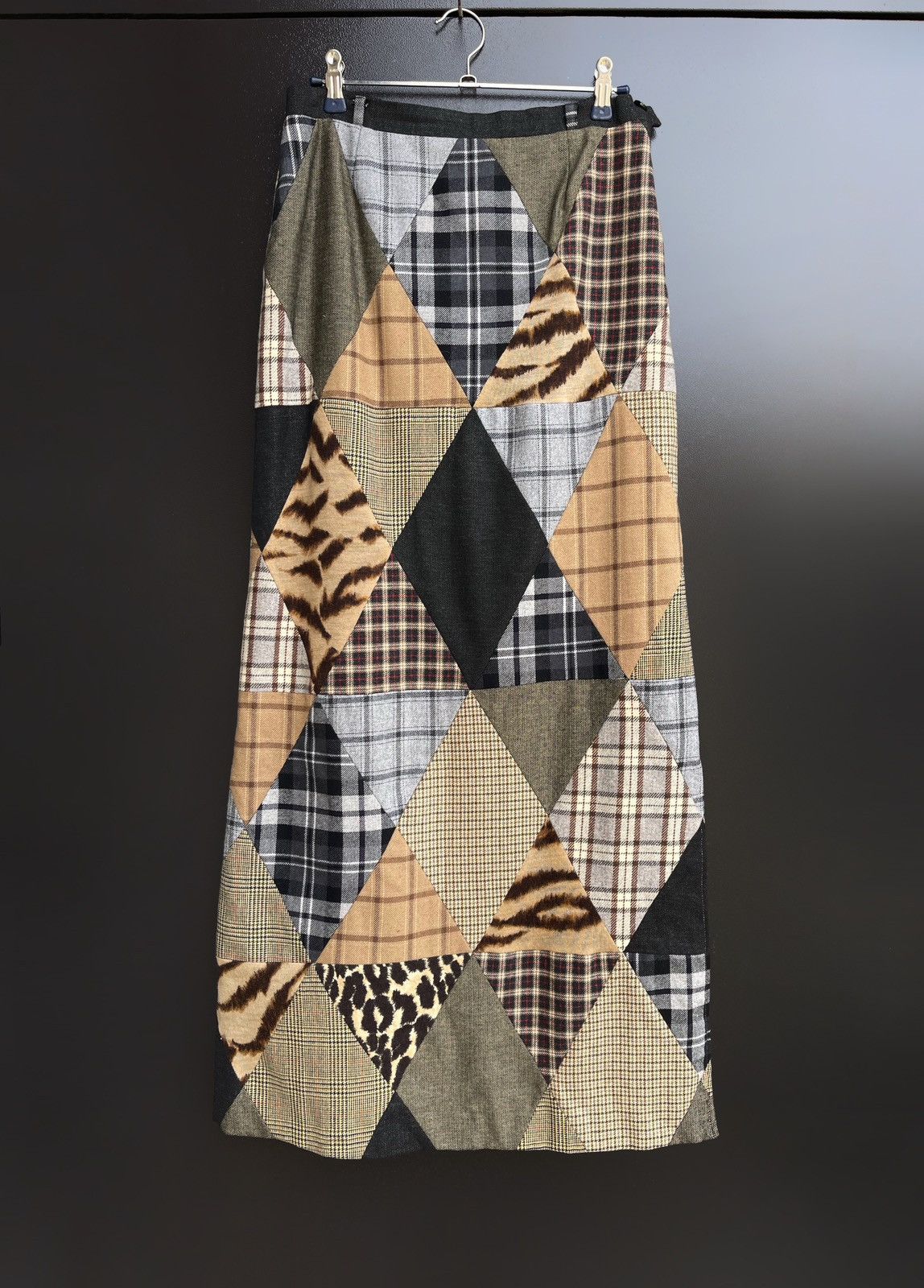Dolce & Gabbana Vintage Dolce & Gabbana Patchwork Maxi Skirt Wool Y2K Animal Size 30" / US 8 / IT 44 - 1 Thumbnail
