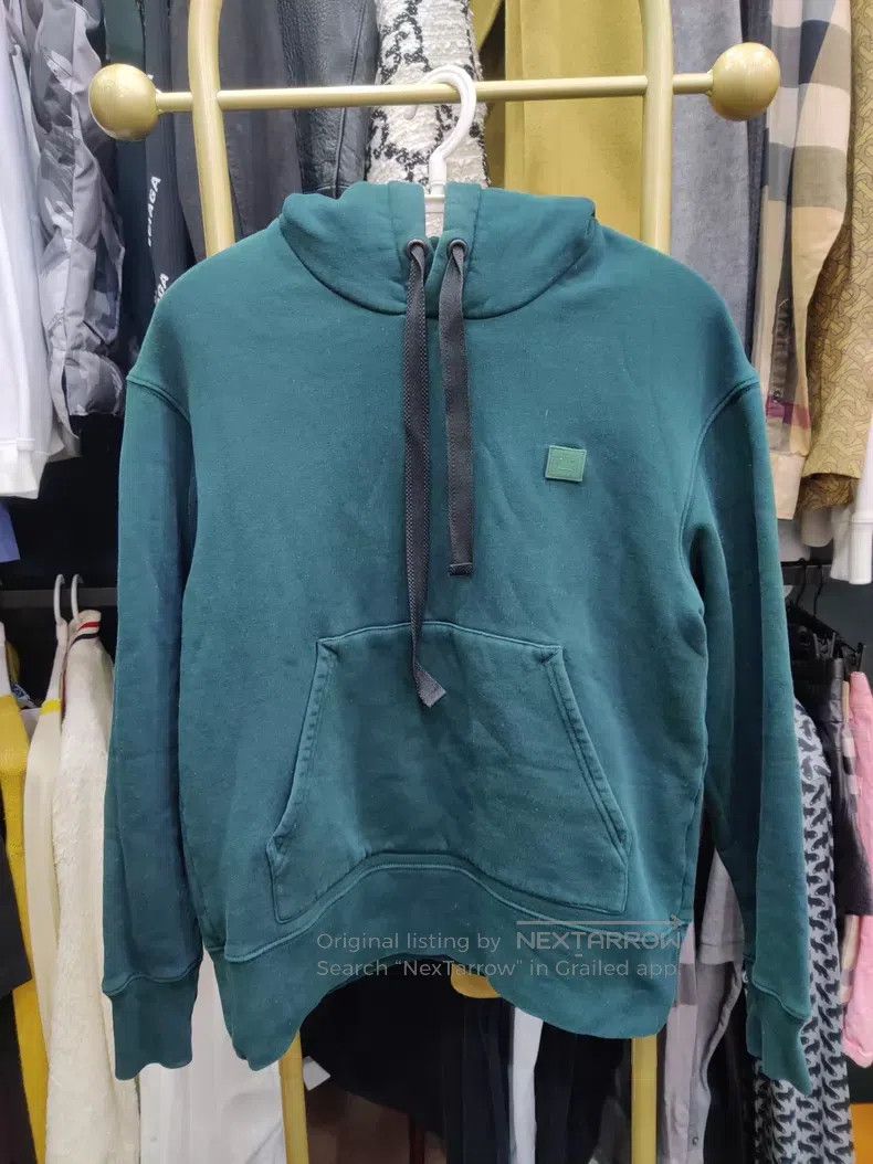Acne Studios Acne Studios Ferris Face Sweatshirt, Dark Green Size US XS / EU 42 / 0 - 1 Thumbnail