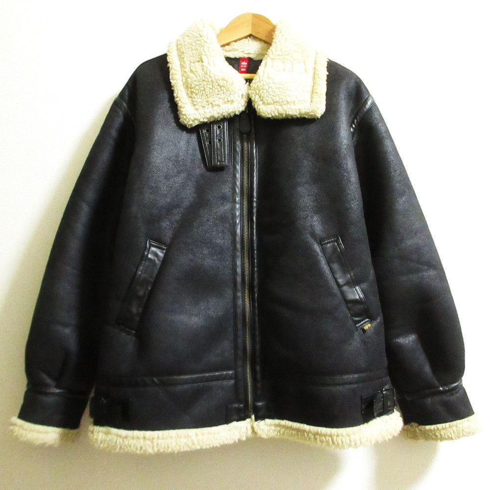 Other Other Alpha Industries Faux Shearling Flight Jacket Plastic / Synthetic Outerwear TA1510-9075 DUTY FREE for USA Size ONE SIZE - 1 Thumbnail
