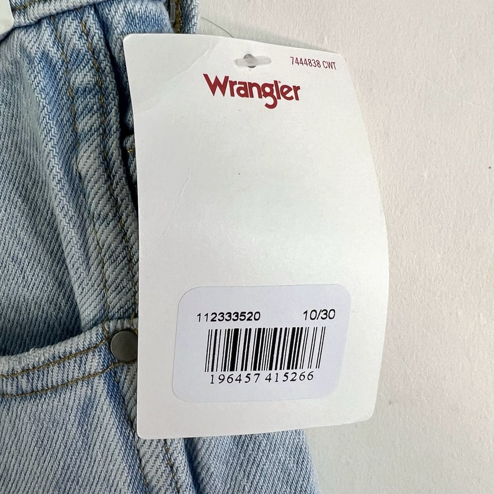 Wrangler Wrangler Mom Jeans Women's Size 10 30X30 Blue Light Wash High Rise Relaxed Fit Denim Size 32" / US 10 / IT 46 - 6 Thumbnail