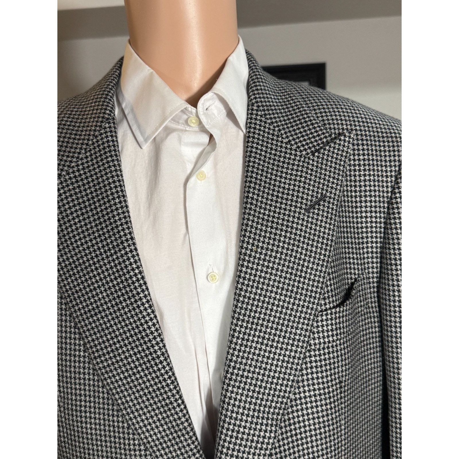 Tom Ford Tom Ford Tweed Houndstooth Sportcoat 56L IT 46L US Peak Size 46L - 12 Thumbnail