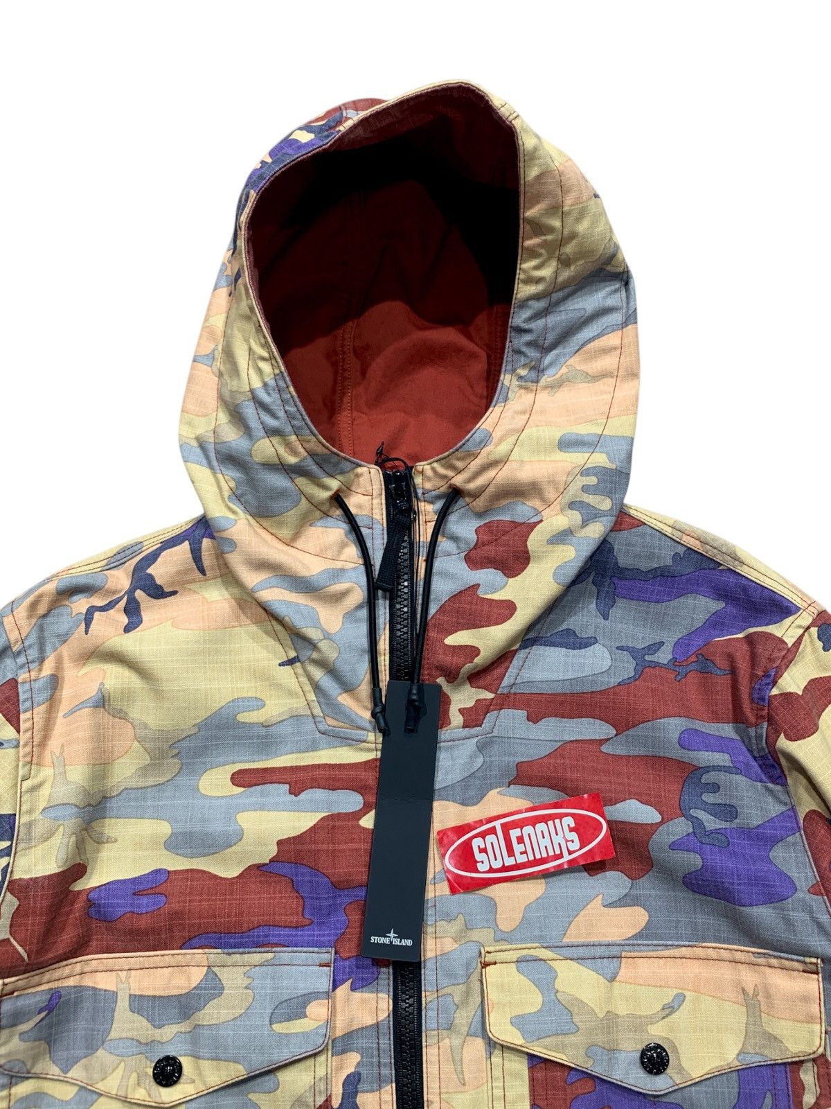 Stone Island Heritage camo ripstop nylon watro jacket Size US L / EU 52-54 / 3 - 2 Thumbnail