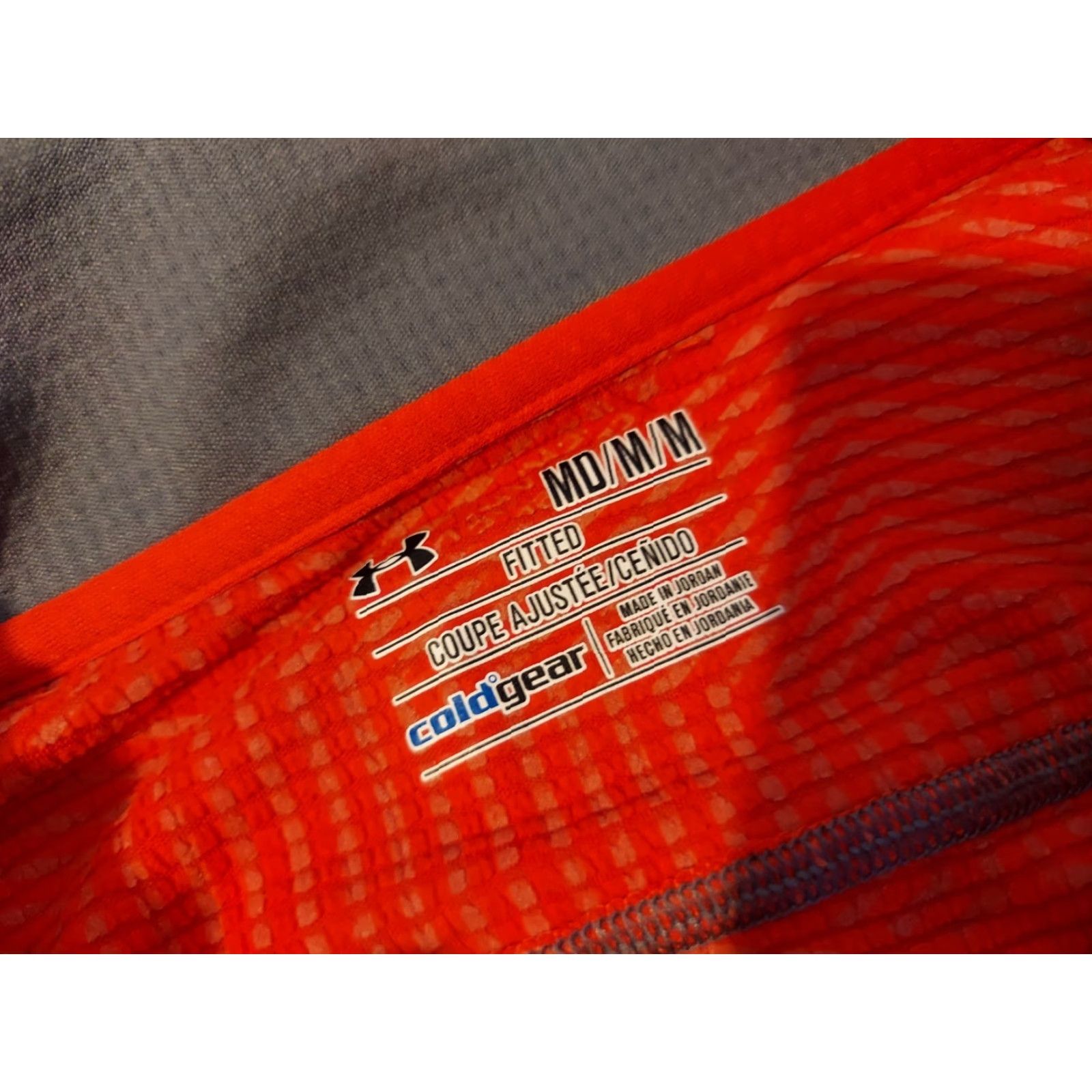 Under Armour Under Armour Mens Half Zip Sweater M Medium Orange Athletic Gym Workout Sweatshirt Zip Pullover Size US M / EU 48-50 / 2 - 3 Thumbnail