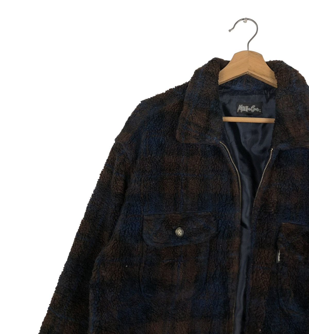 Japanese Brand 🔥VINTAGE FLEECE JACKET NAVAJO NATIVE MAVI & SONS Size US L / EU 52-54 / 3 - 7 Thumbnail
