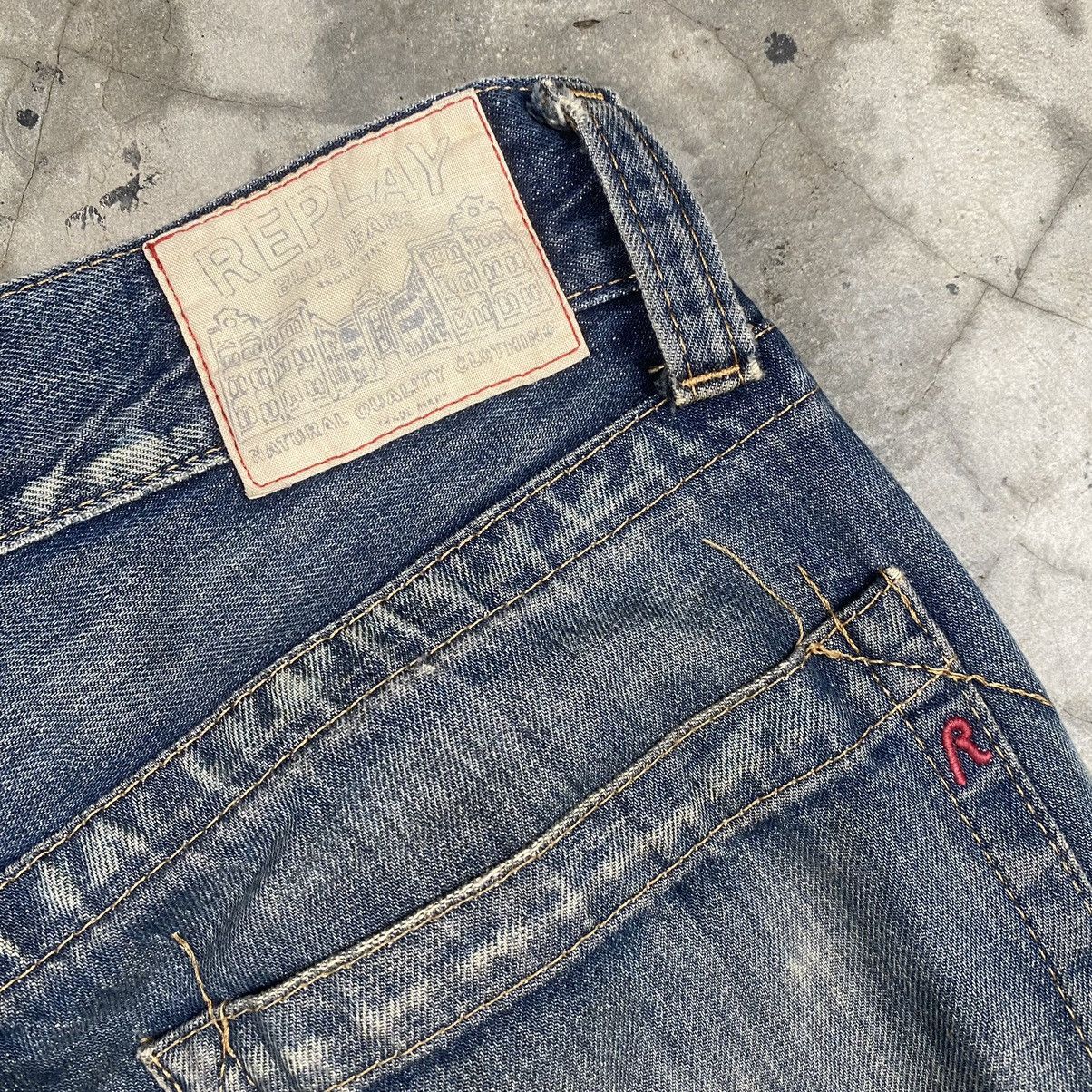 Replay × Vintage y2k Replay Distressed Rugged Wide Jeans Size US 31 - 7 Thumbnail