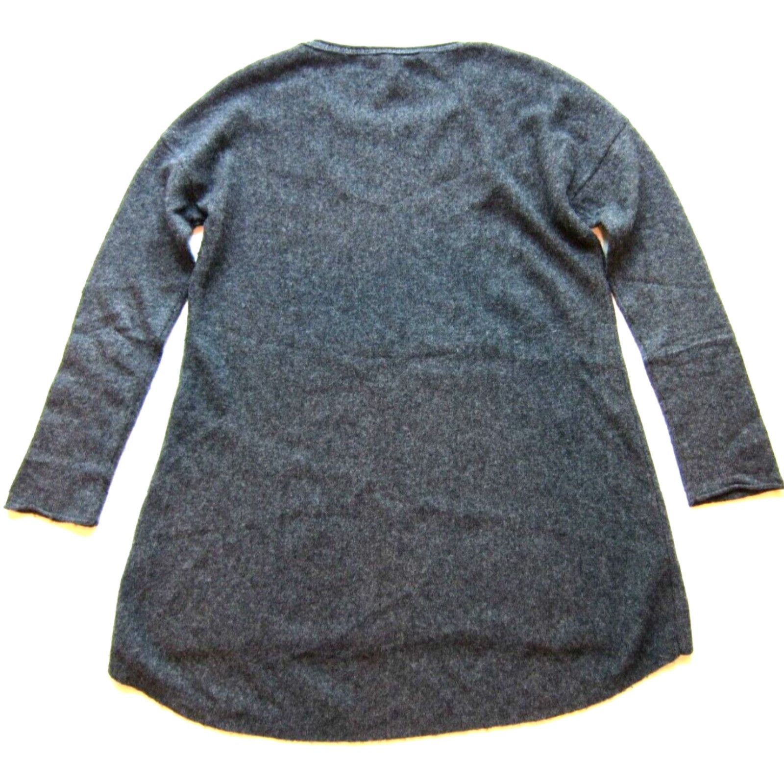 Soft Surroundings Soft Surroundings 100% Cashmere Grey Round Neck Long Sweater M Shirt Womens Size M / US 6-8 / IT 42-44 - 2 Thumbnail