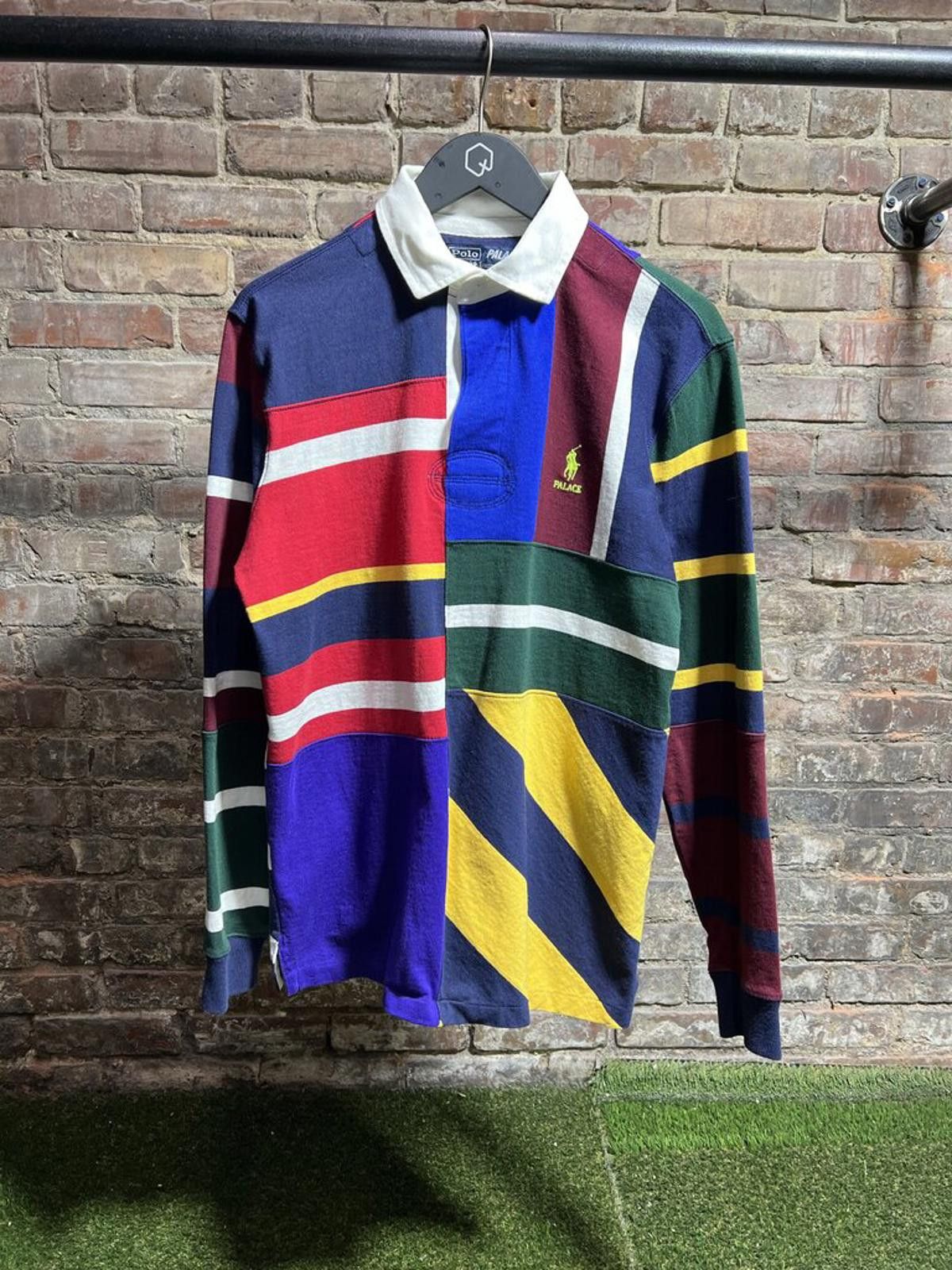 Palace Palace X Polo Longsleeve Patchwork Sz. S Size ONE SIZE - 1 Thumbnail