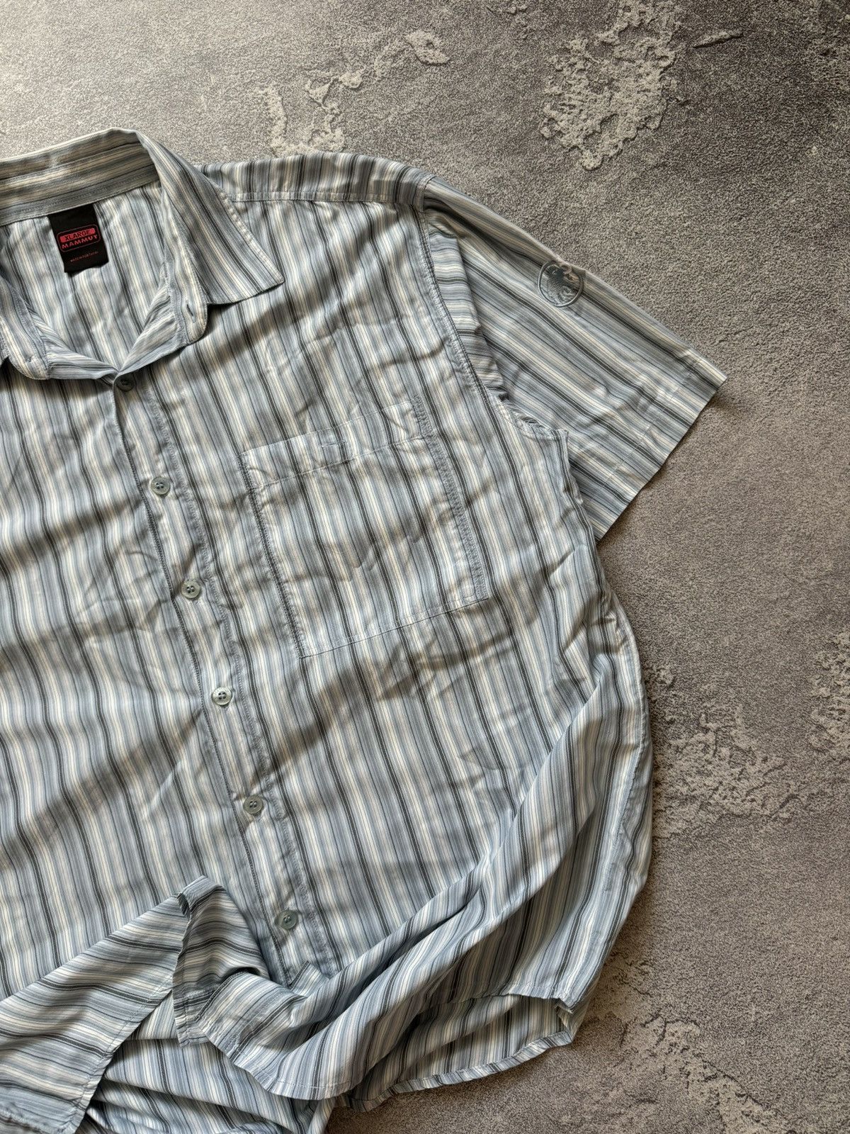 Mammut Mammut XL striped button up shirt polo tee T-shirt outdoor Size US XL / EU 56 / 4 - 3 Thumbnail