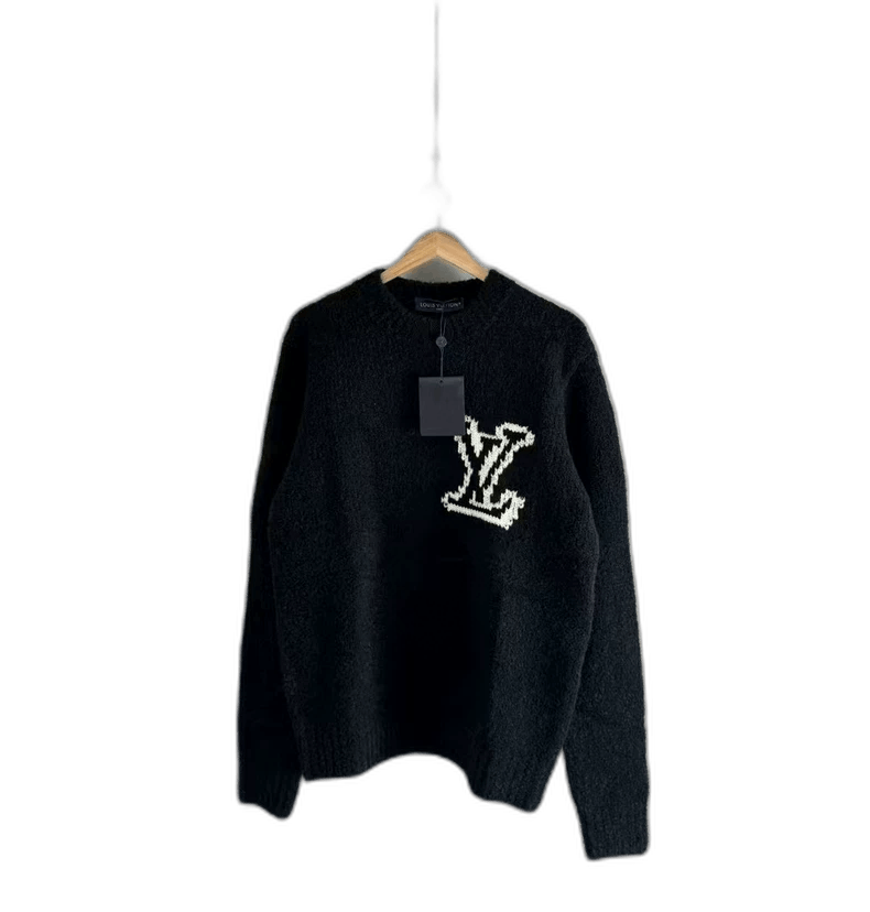 Louis Vuitton Louis Vuitton Black Teddy Wool Sweater-yf Size US M / EU 48-50 / 2 - 1 Thumbnail
