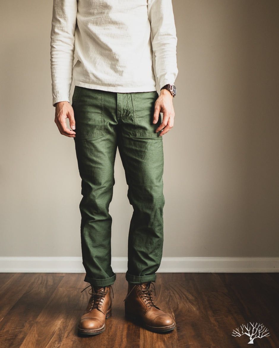 Japanese Brand × Orslow orSlow Slim Fit Fatigue Pants - Olive (can fit 28~30) Size US 30 / EU 46 - 6 Thumbnail