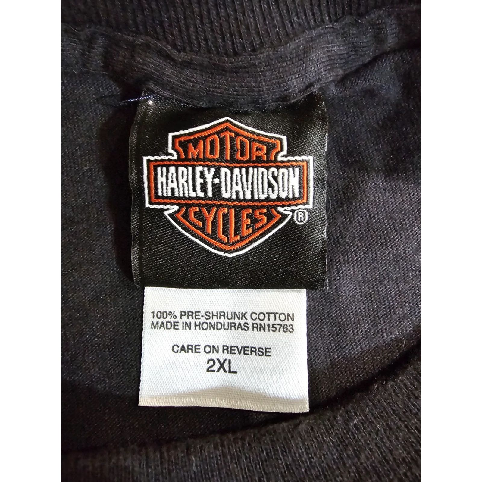Harley Davidson VINTAGE Harley-Davidson T-Shirt Men 2XL Black Short Sleeve Crew Neck HD Cape Fear Fayetteville NC 2000s Vintage Size US XXL / EU 58 / 5 - 6 Thumbnail
