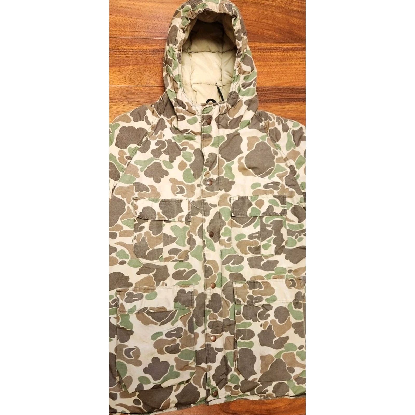 Vintage VINTAGE REDHEAD Puffer Coat FROGSKIN Camo Men L Large Hunting Parka Snap Jacket Vintage Size US L / EU 52-54 / 3 - 6 Thumbnail