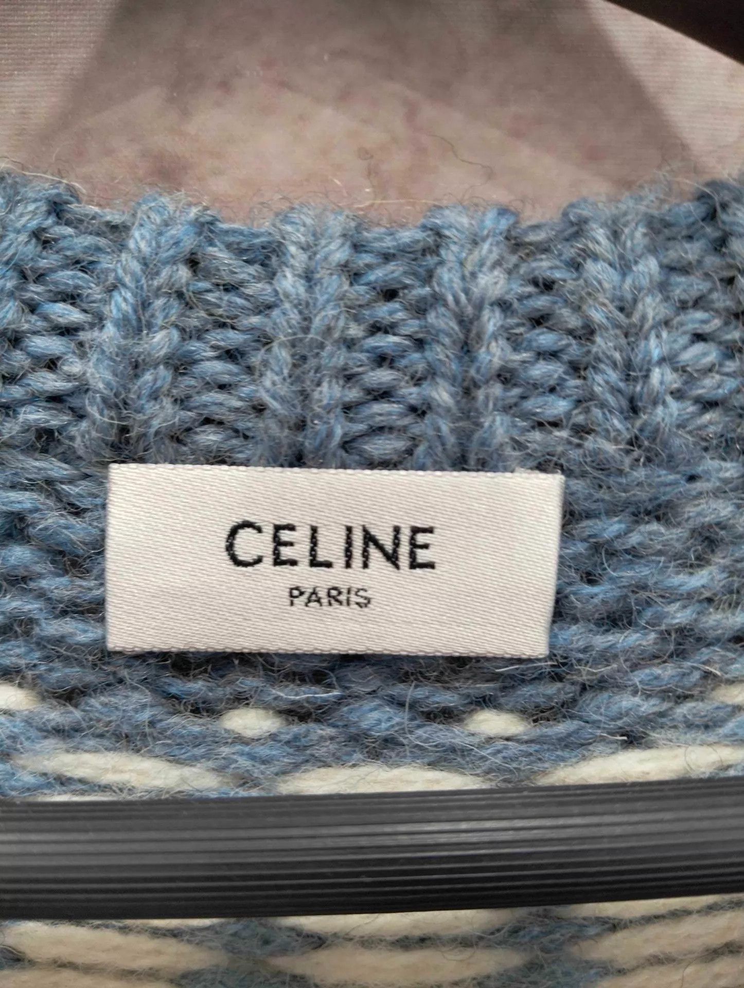 Celine Celine blue Fair Isle sweater XS Size XS / US 0-2 / IT 36-38 - 3 Thumbnail