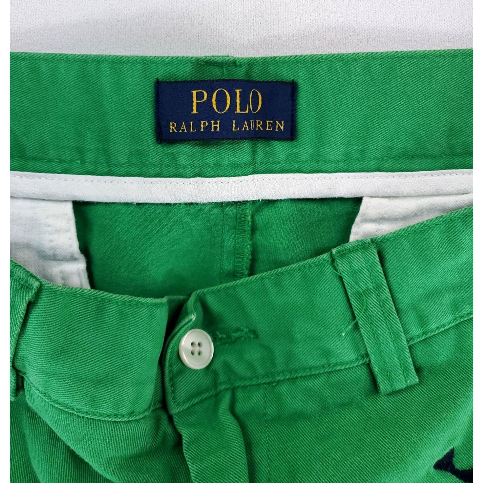 Polo Ralph Lauren Polo Ralph Lauren Shorts All Over Embroidered Whales Green Mens 32 Chino Size US XS / EU 42 / 0 - 2 Thumbnail
