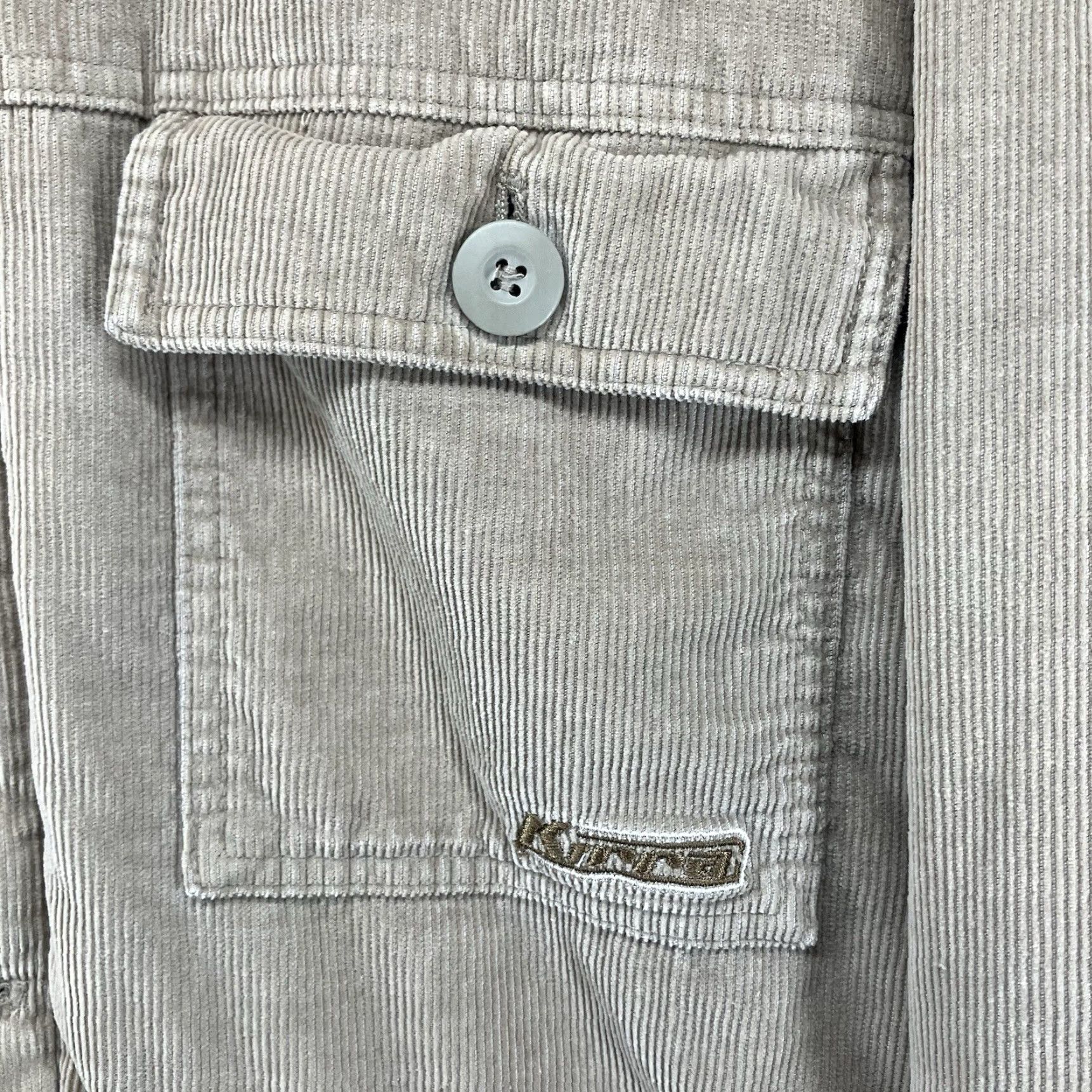 Vintage VINTAGE Kirra Jacket Men XL Corduroy Sherpa Lined Trucker Heavyweight Cowboy Grunge Outdoor Beige Mid-Length 50 in Chest Mens Jacket Size US XL / EU 56 / 4 - 7 Thumbnail