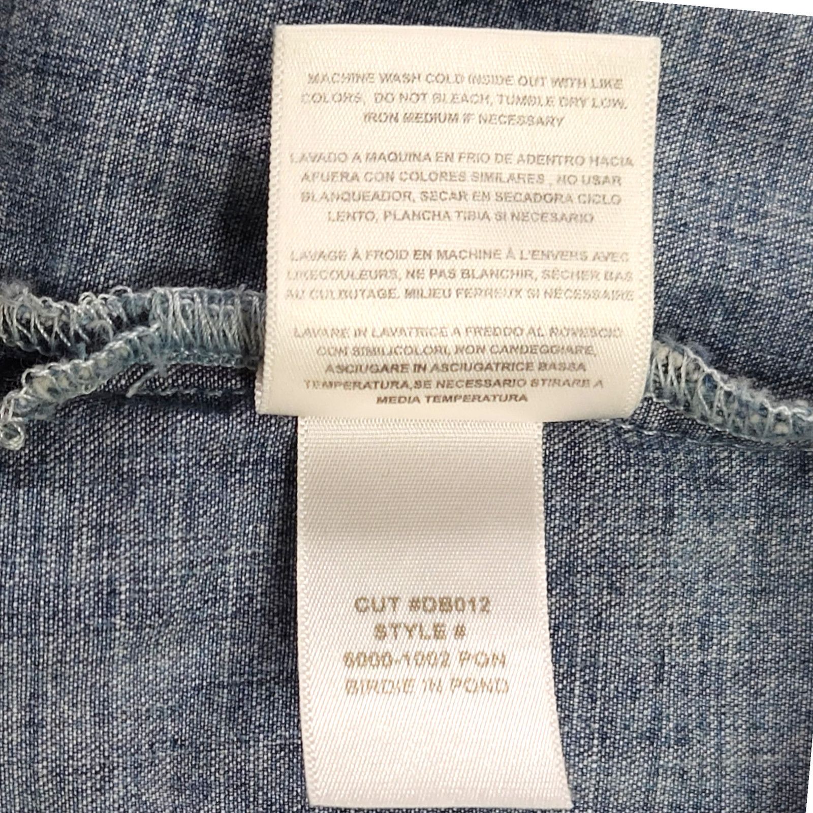 AG Adriano Goldschmied NWT Daily Blue Adriano Goldschmied Birdie Jean Shirt Sz. S Size S / US 4 / IT 40 - 7 Thumbnail