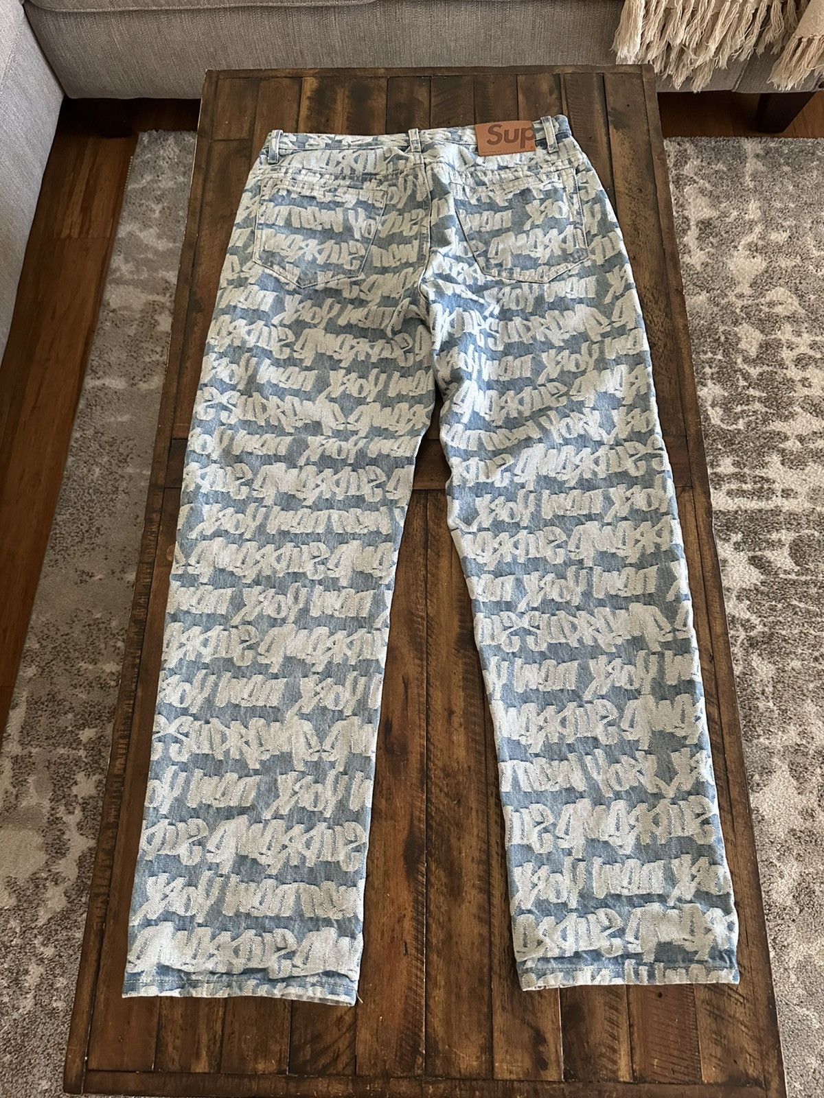 Supreme Supreme Fat Tip Jacquard Denim Pants | Grailed