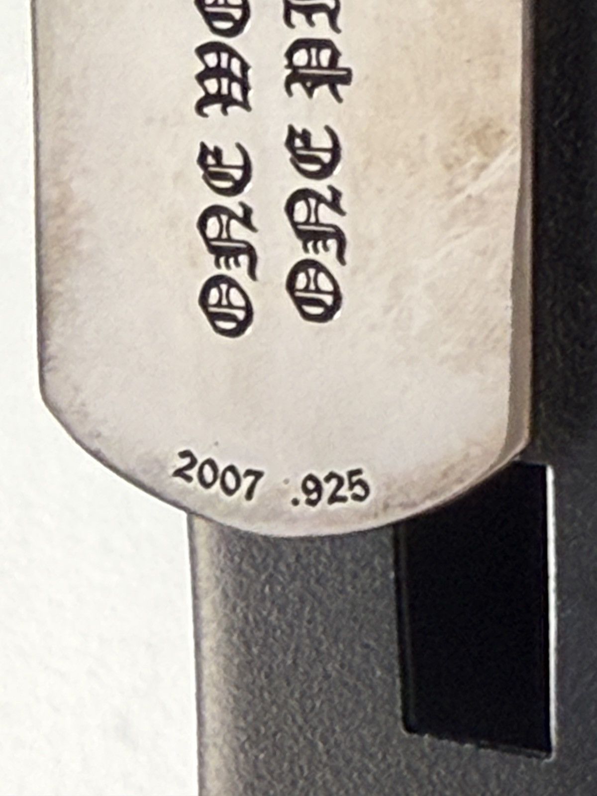 Chrome Hearts Chrome Hearts “One World One Piece” Dog Tag Size ONE SIZE - 4 Thumbnail