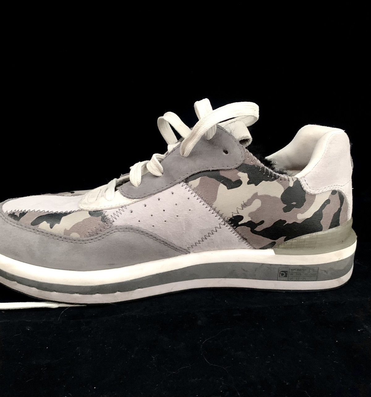 Deckers X-Lab KO-Z Sport Gray Camo Fur Line Suede Shoes