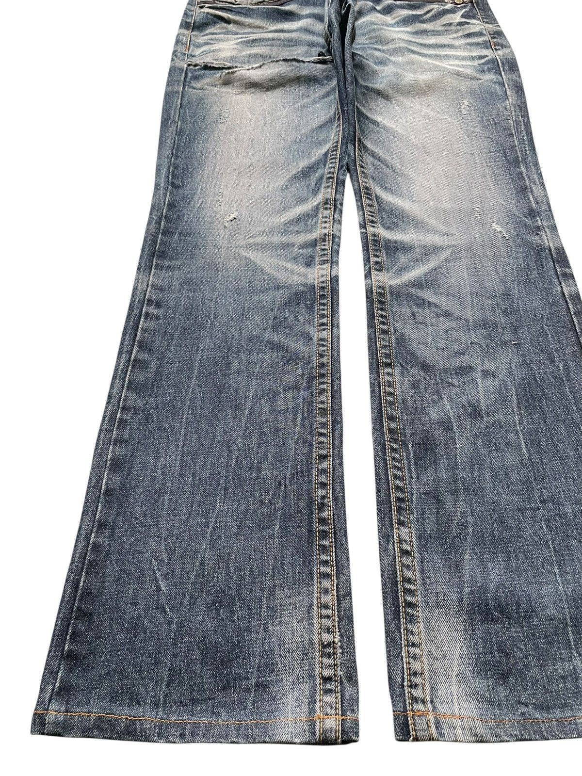 Japanese Brand Vintage Japanese Brand Clawmark Distressed Bootcut Jeans Size US 30 / EU 46 - 6 Thumbnail