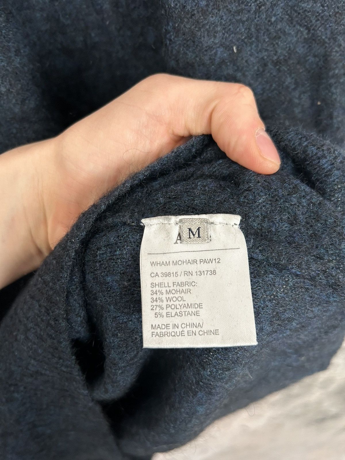 Japanese Brand Vintage Acne Blue Wham Mohair Knit Sweater Rare 90s Size US M / EU 48-50 / 2 - 5 Thumbnail