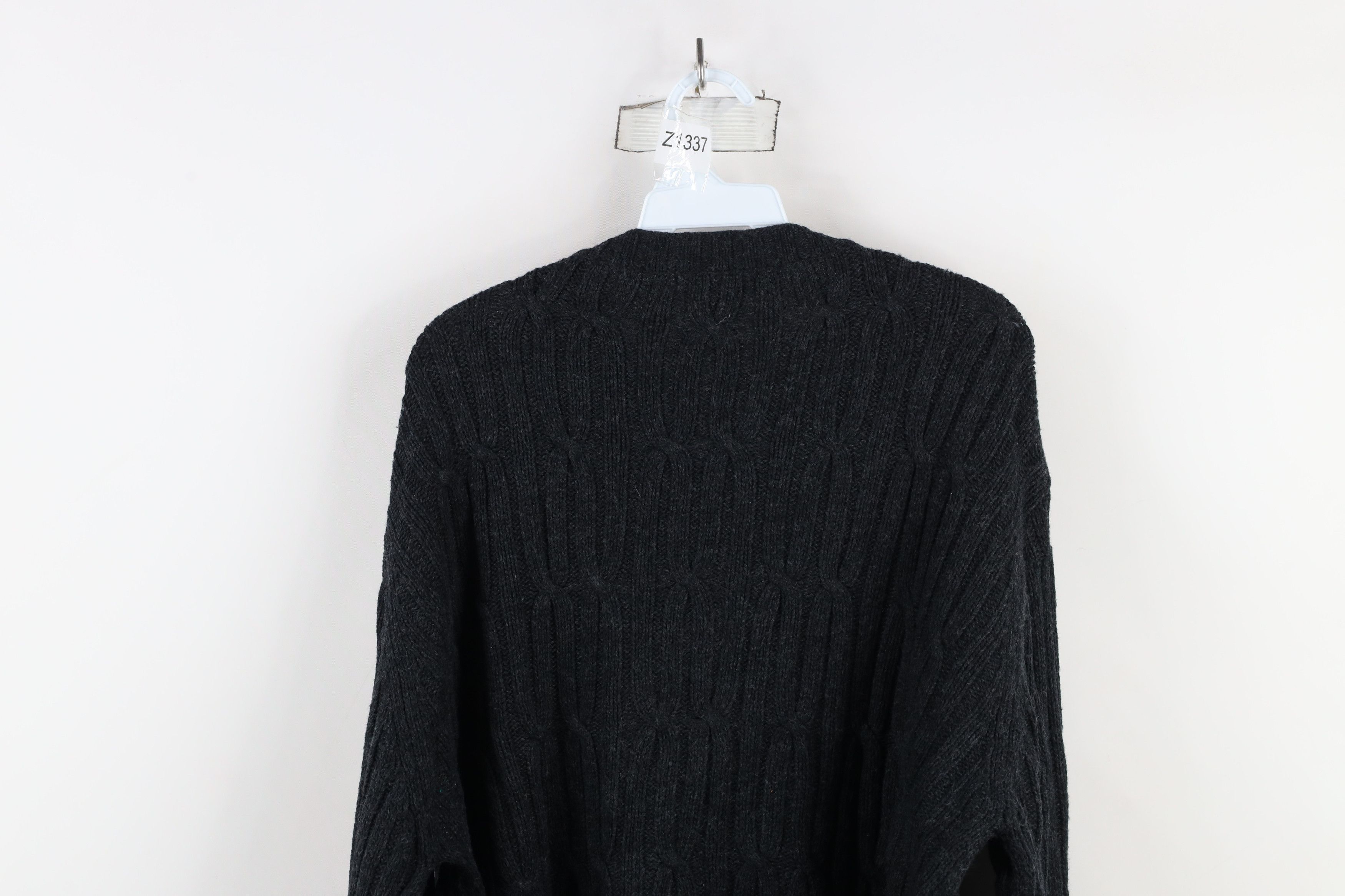 Nautica × Vintage Vintage 90s Nautica Chunky Fisherman Cable Knit Sweater Size US L / EU 52-54 / 3 - 6 Thumbnail