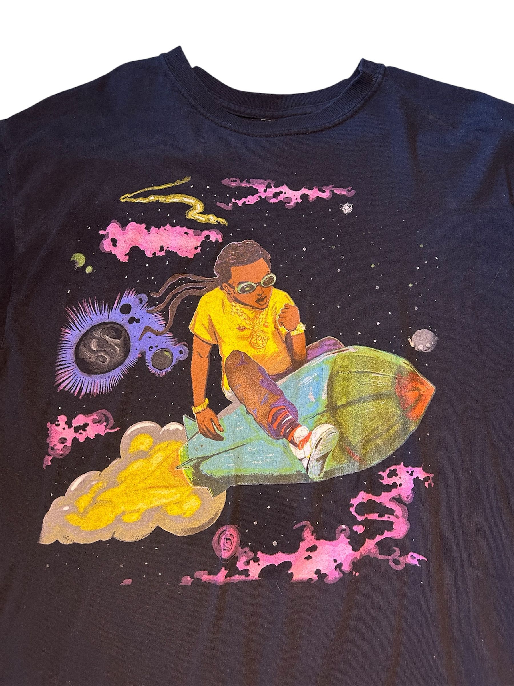 Nike Official Takeoff Tour Merch Tee Size US M / EU 48-50 / 2 - 2 Thumbnail