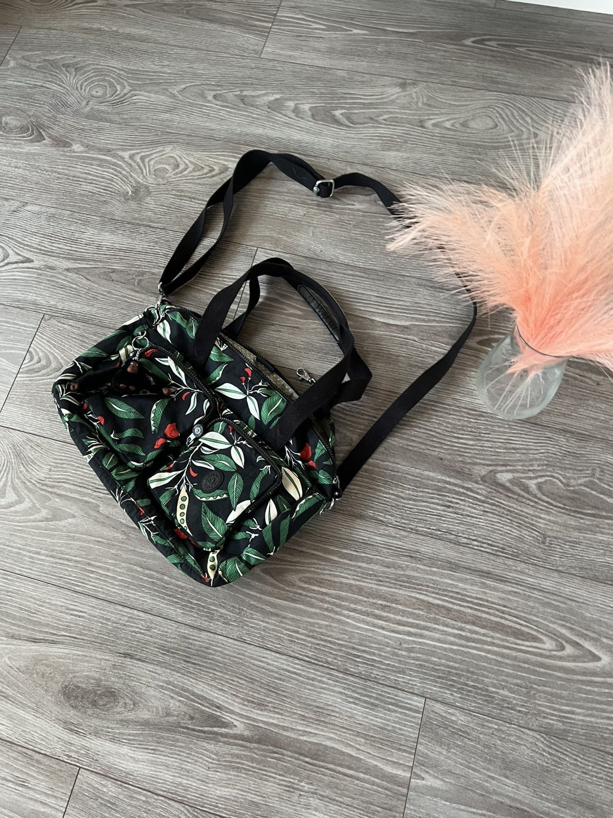 Designer ‼️Kipling with Monkey “Davina” Forest Motives Shoulders Bag‼️ Size ONE SIZE - 4 Thumbnail