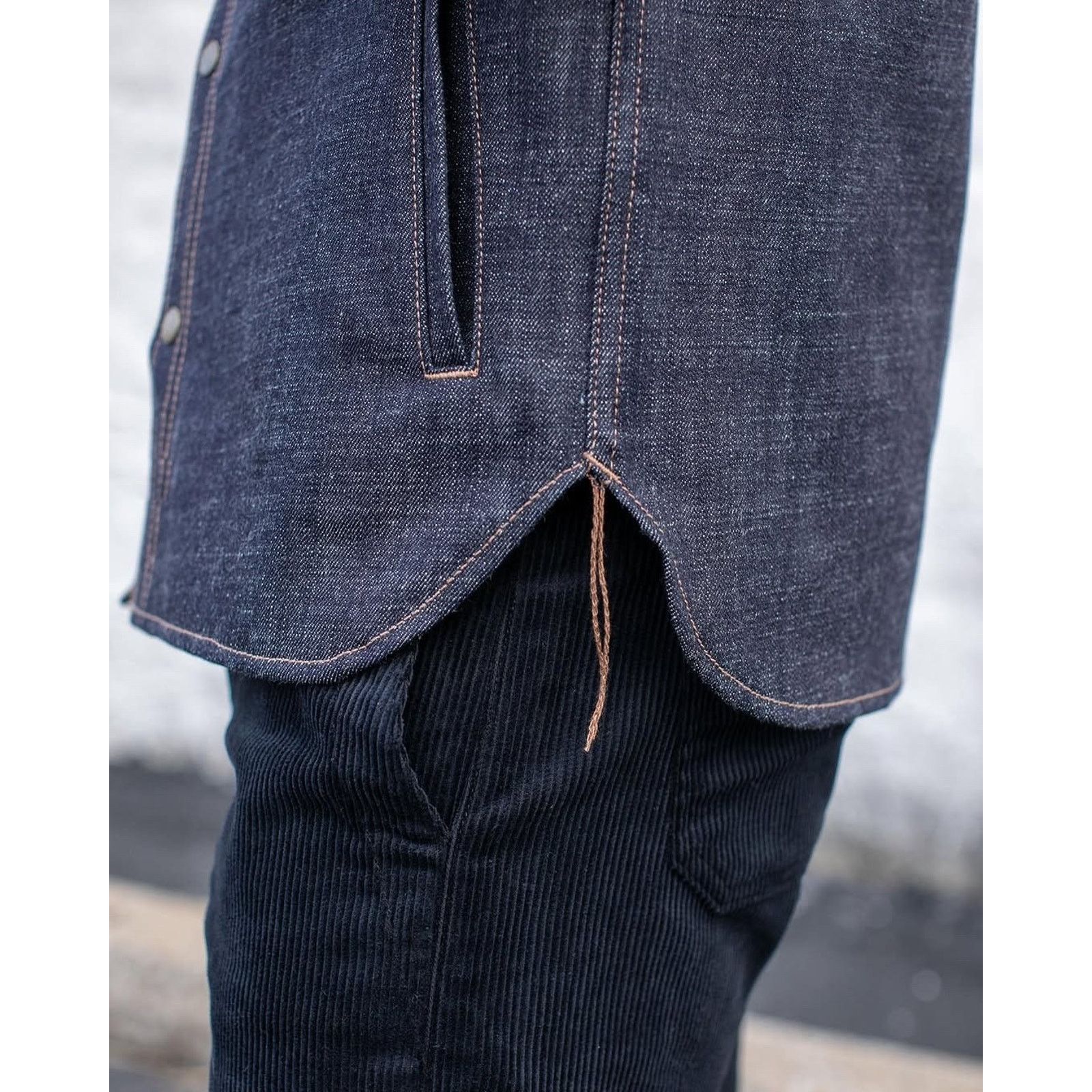 Rogue Territory Rogue Territory Cryptic Japanese Selvedge Denim Shirt 2XL Size US XXL / EU 58 / 5 - 4 Thumbnail
