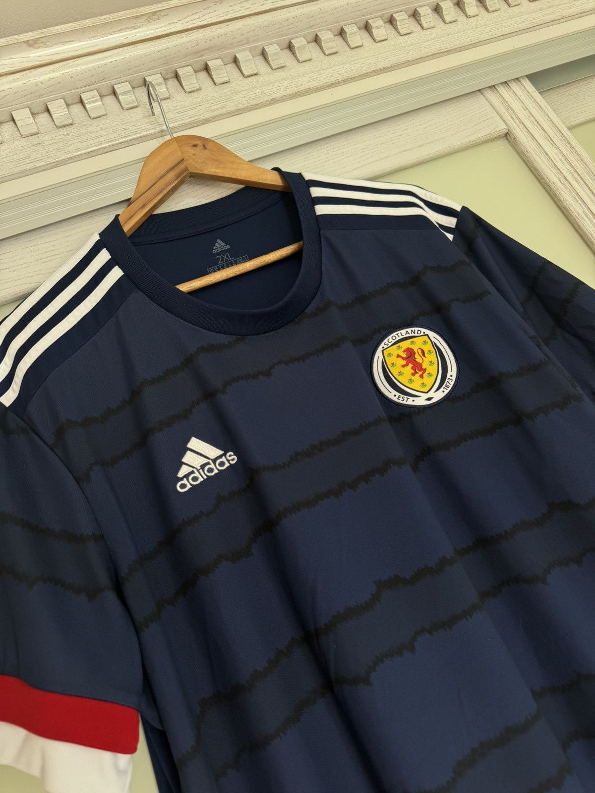 Adidas Scotland 2019-2020 Home Soccer Jersey Football Kit Shirt Size US XXL / EU 58 / 5 - 7 Thumbnail