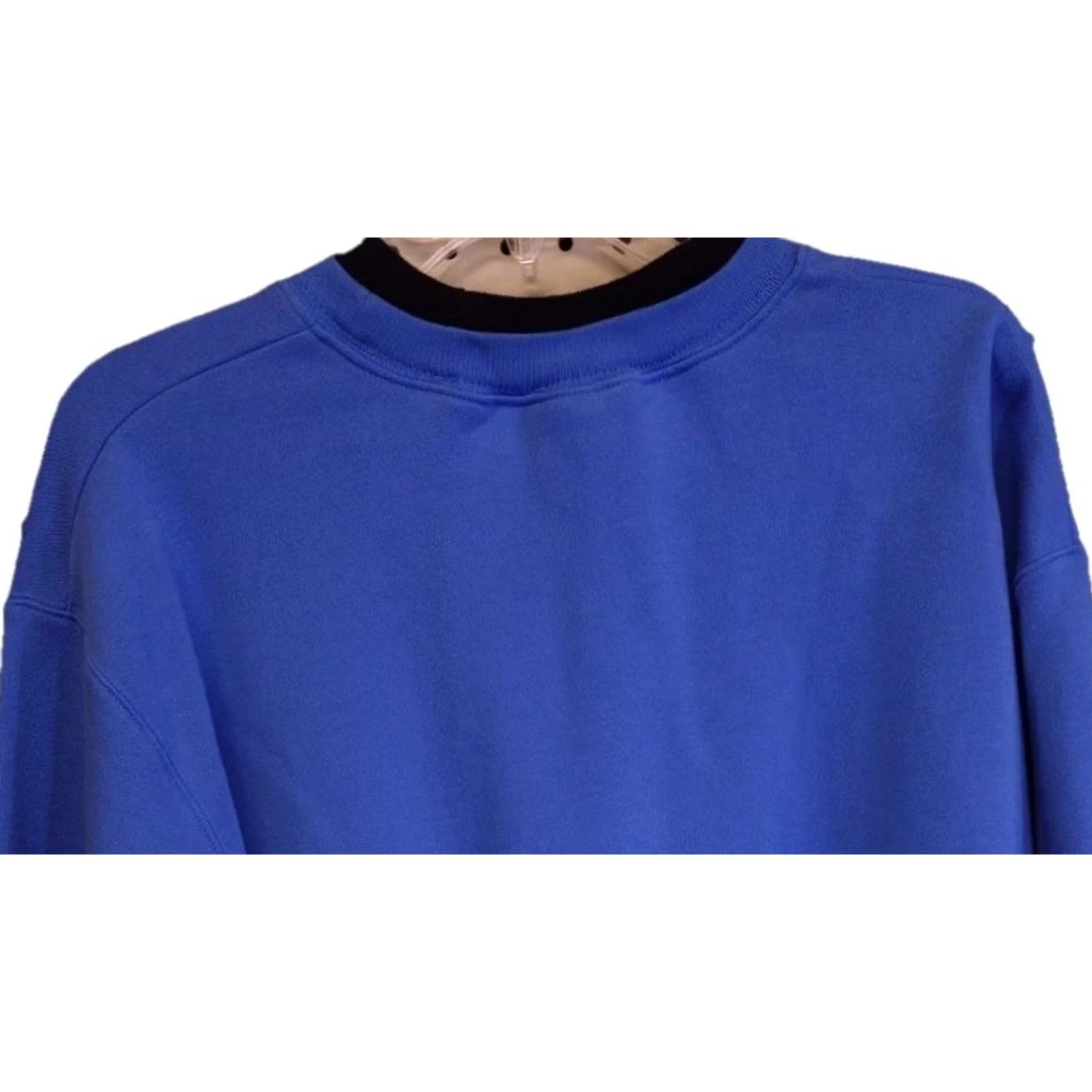 Vintage VINTAGE Morning Sun Graphic Print Crewneck Sweatshirt XL Adult Women Royal Blue 90s Heart Bird Stitch Pullover Long Sleeve Cotton Blend Size XL / US 12-14 / IT 48-50 - 5 Thumbnail