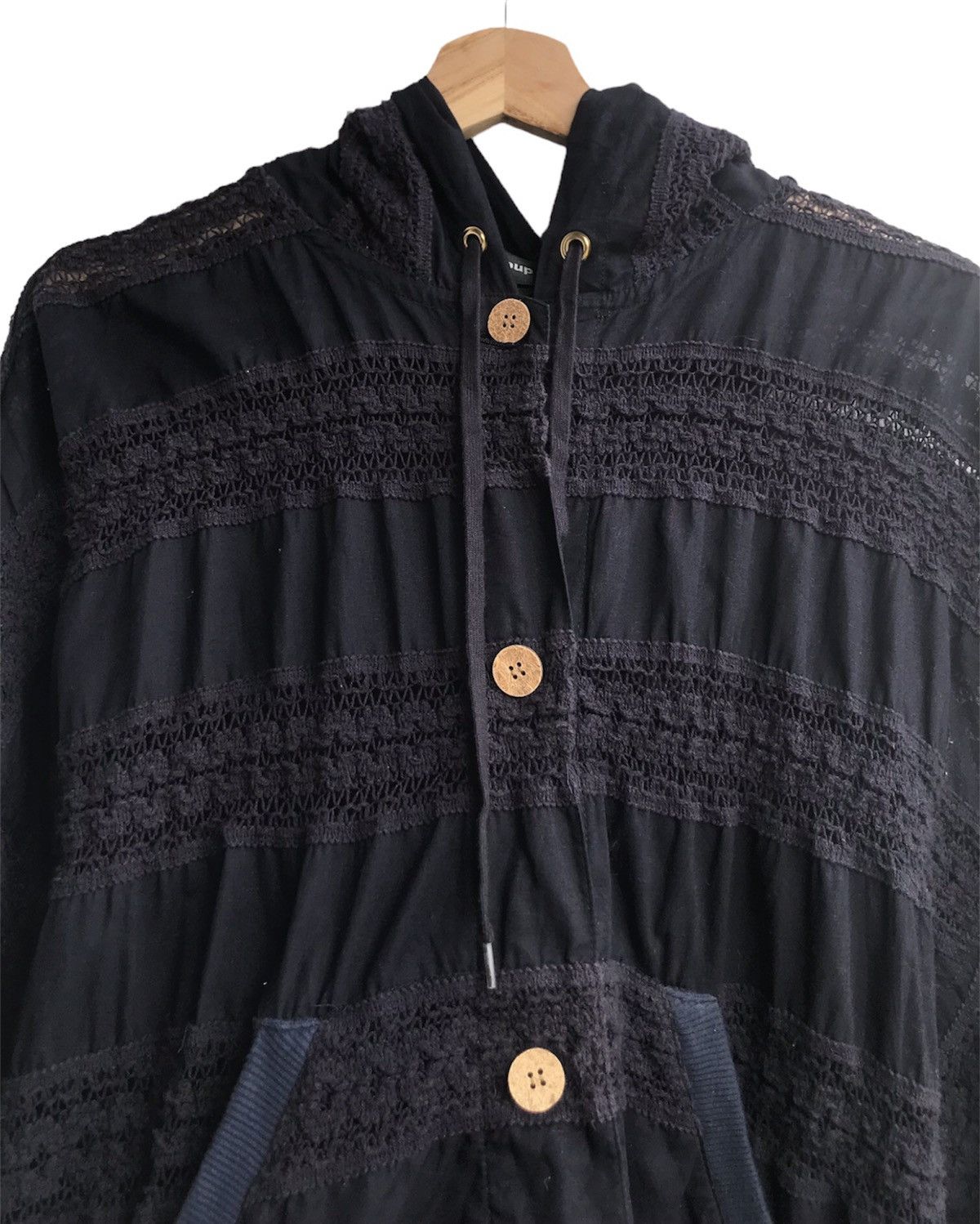 mercibeaucoup Mercibeaucoup Linen Blend Batwing Sleeves Hoodie Size S / US 4 / IT 40 - 4 Thumbnail